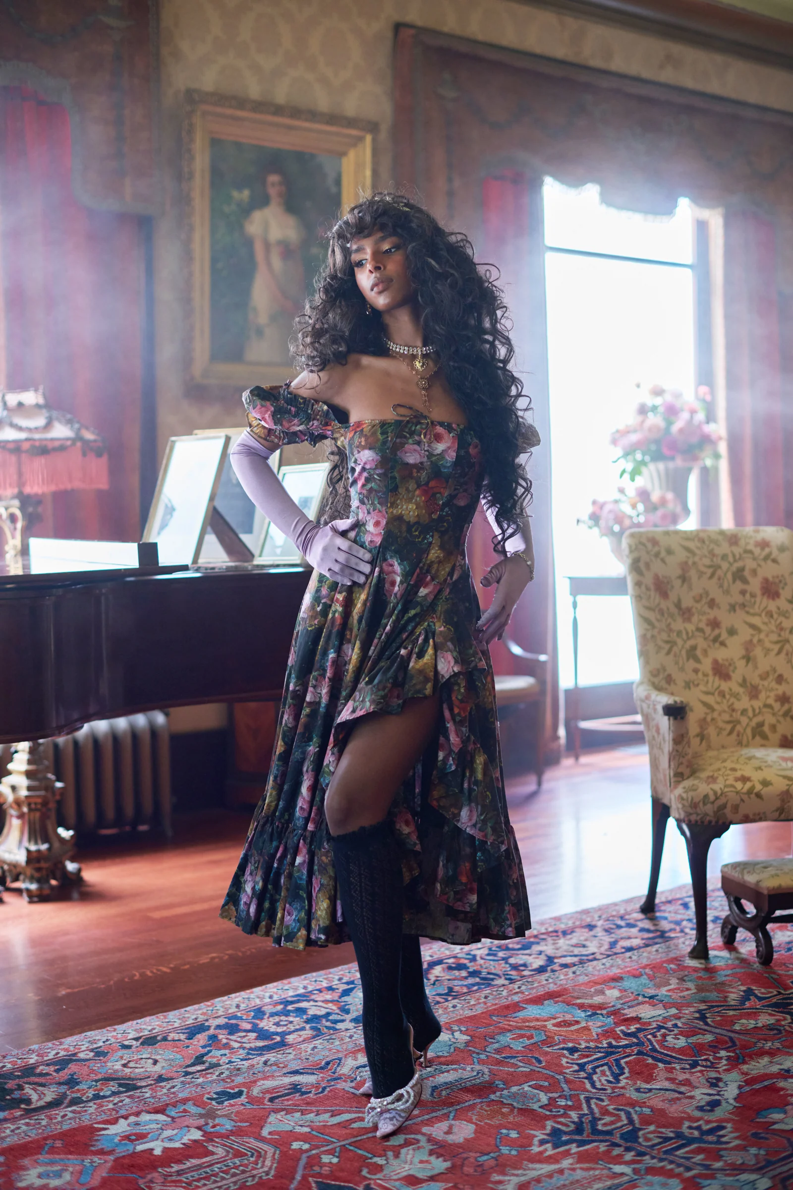 Genevieve Foxglove Dress - Image 3