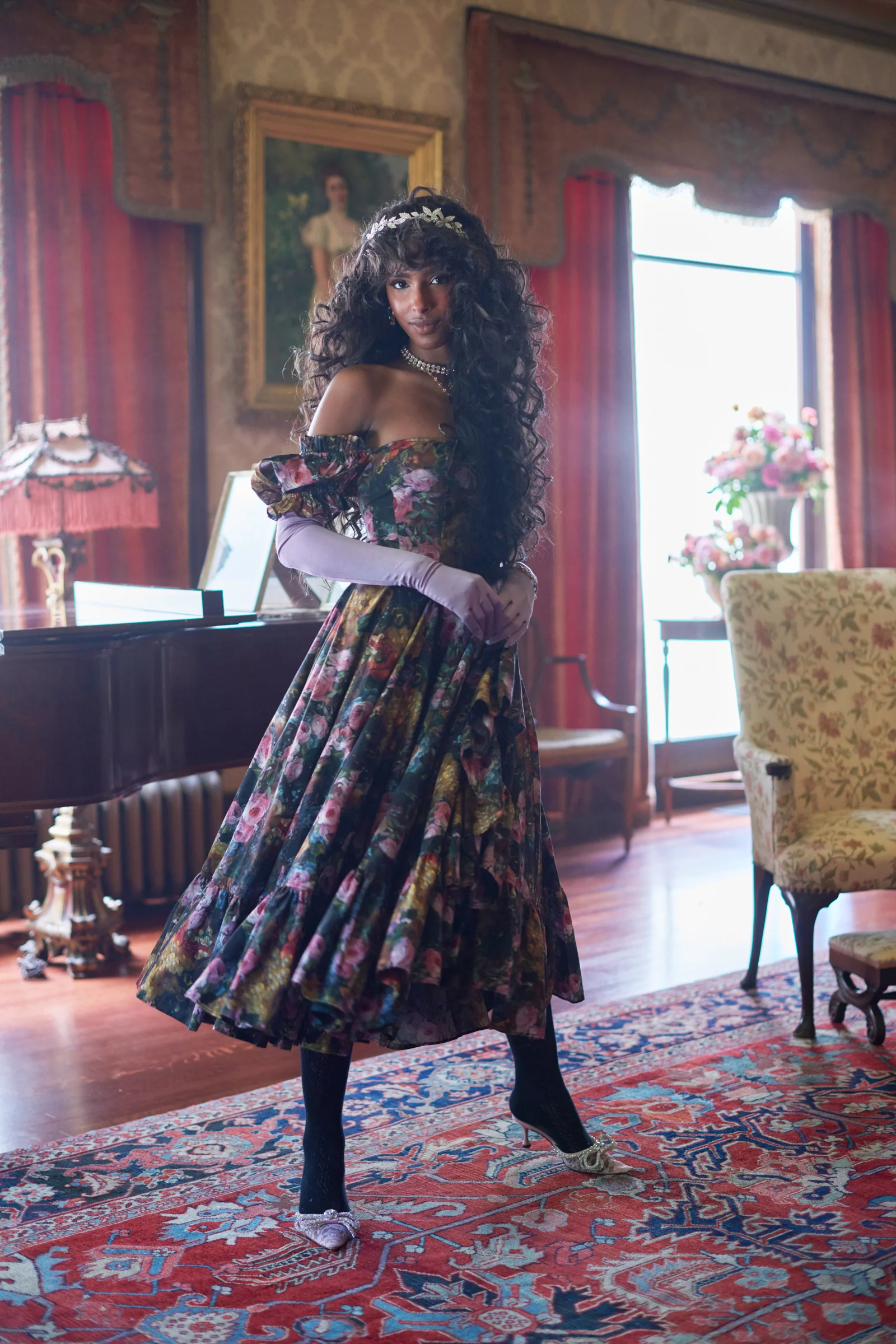 Genevieve Foxglove Dress - Image 4