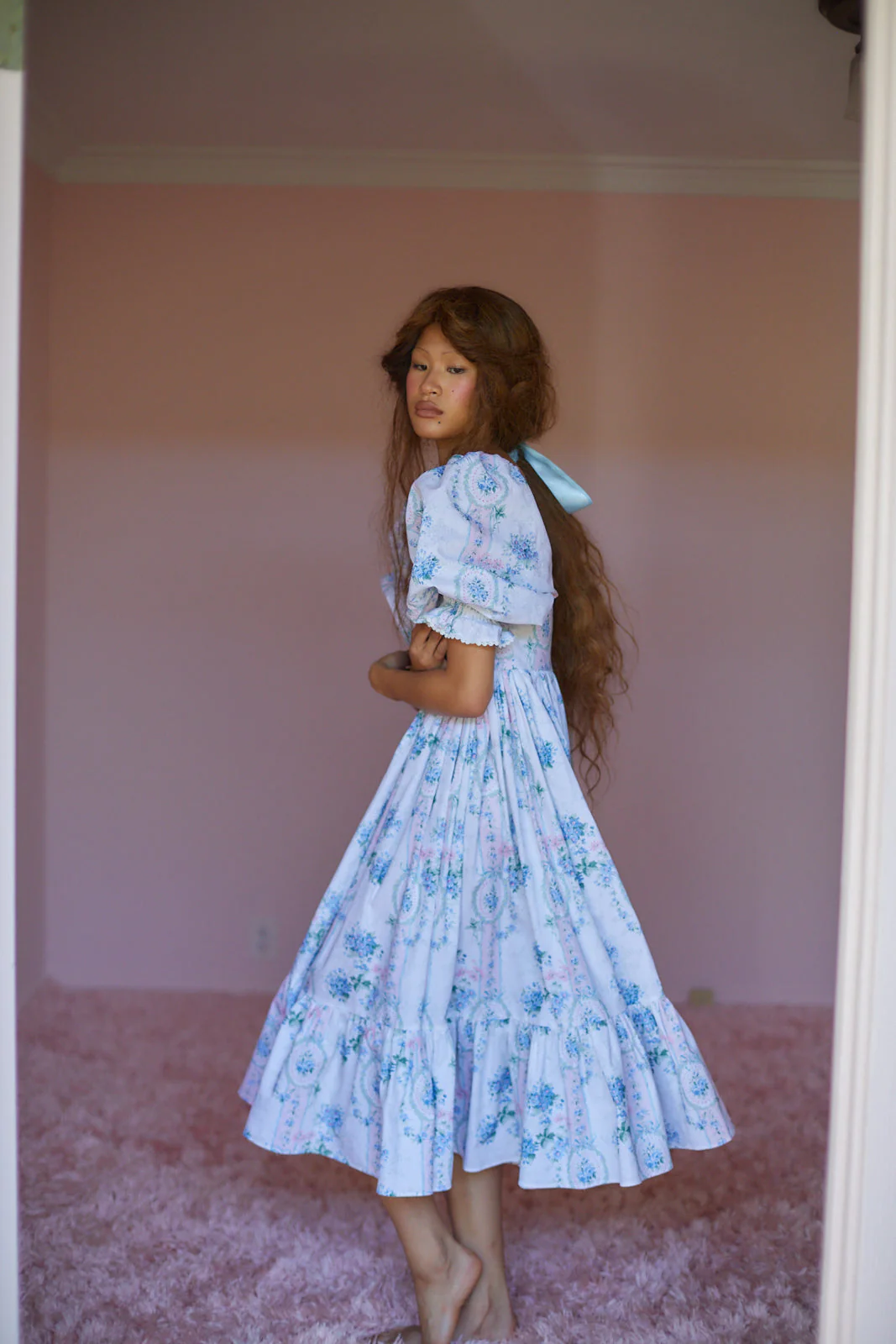 La Belle Etoile Cotton French Puff Dress - Image 13