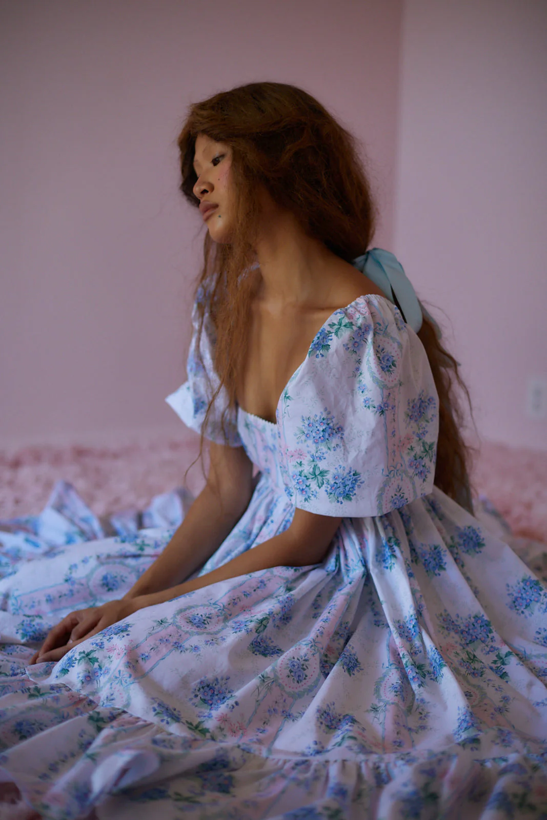 La Belle Etoile Cotton French Puff Dress - Image 5