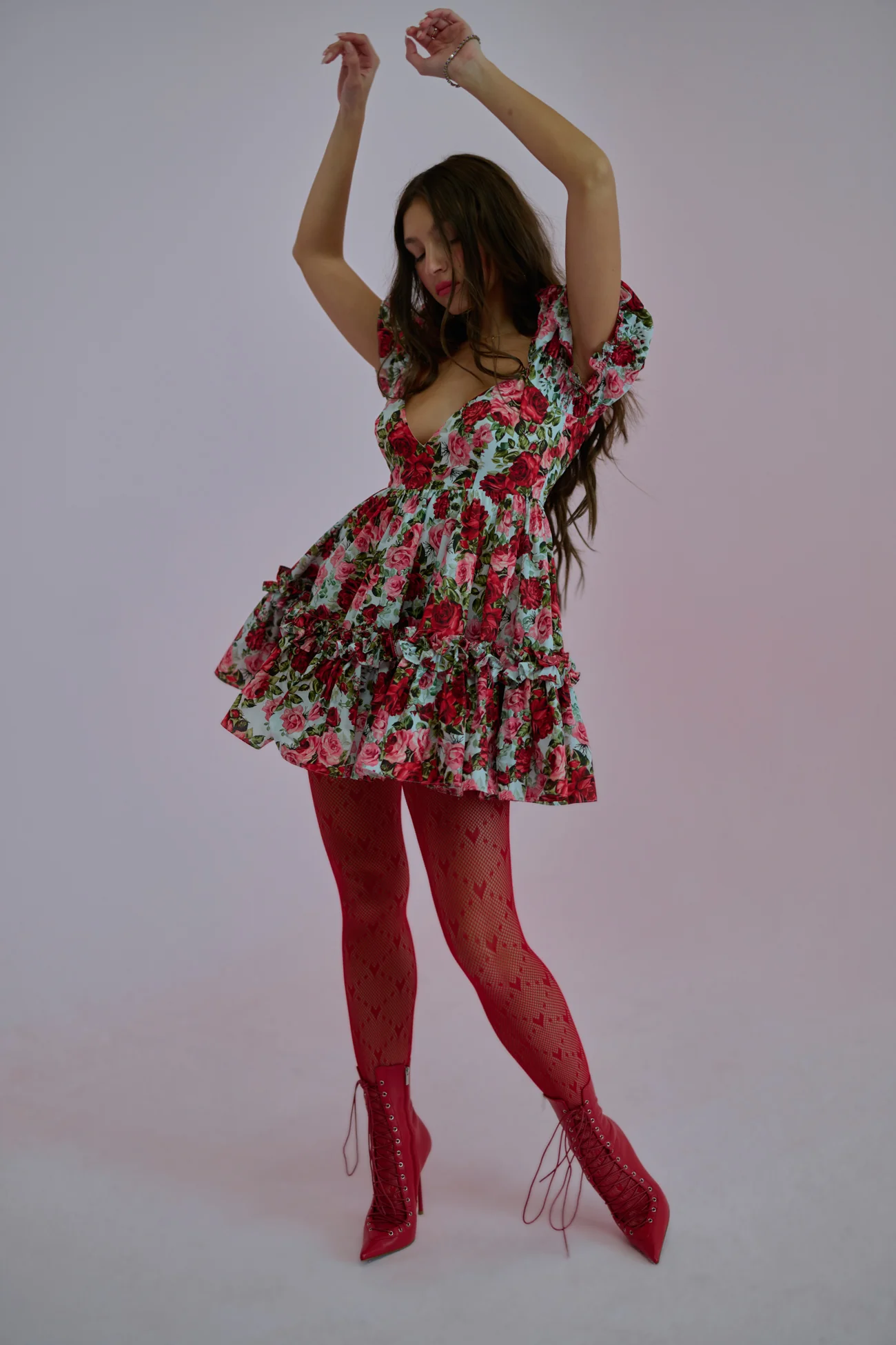 Roses Are Red Girls Night Dress - Image 10