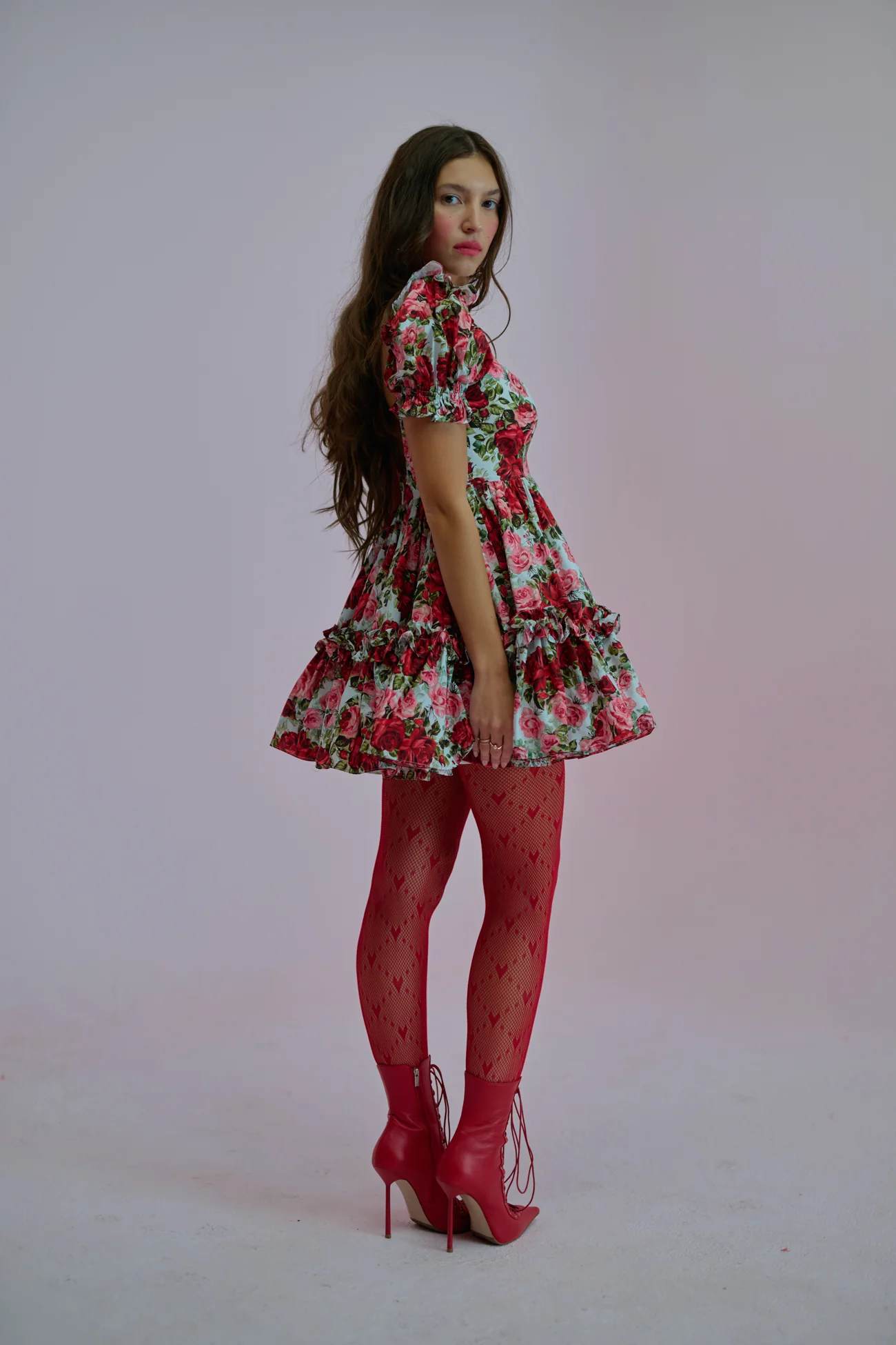 Roses Are Red Girls Night Dress - Image 5