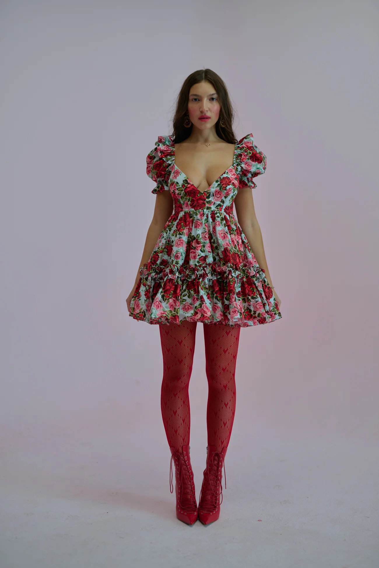 Roses Are Red Girls Night Dress - Image 6