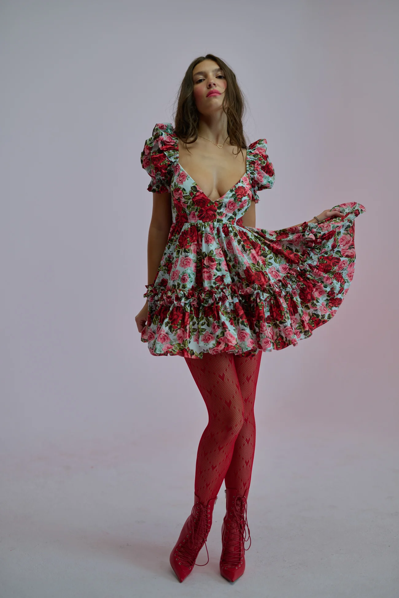 Roses Are Red Girls Night Dress - Image 8