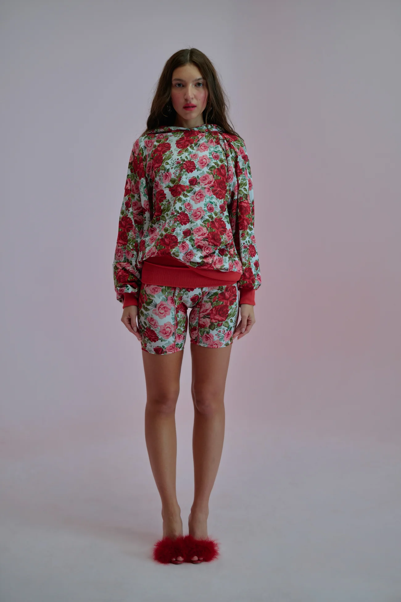 Roses Are Red Pillow Short Set - Image 12