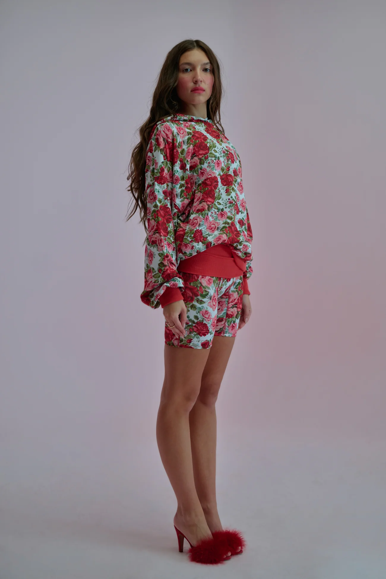 Roses Are Red Pillow Short Set - Image 13