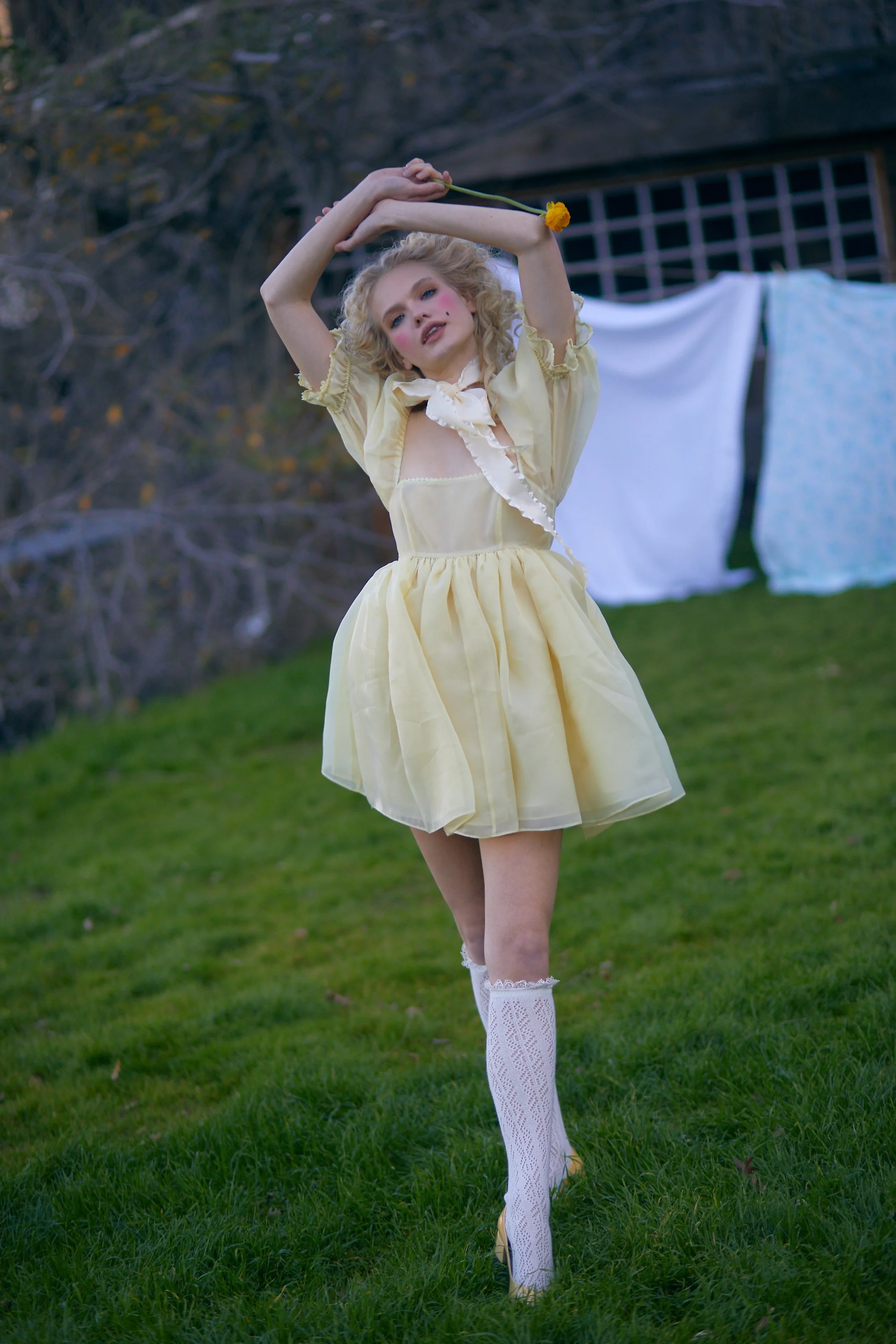 The Baby Banana Puff Dress - Image 16