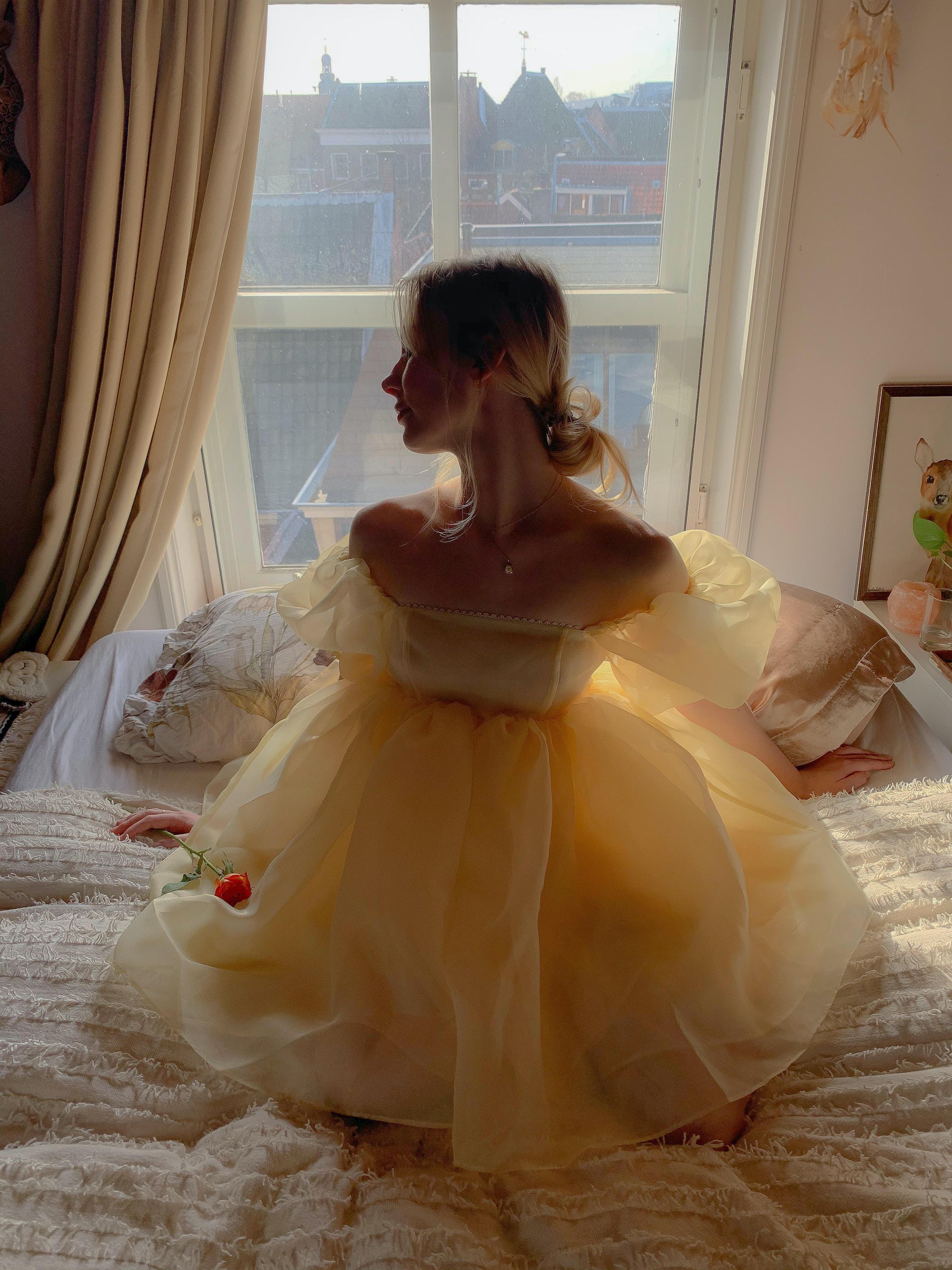 The Baby Banana Puff Dress - Image 5