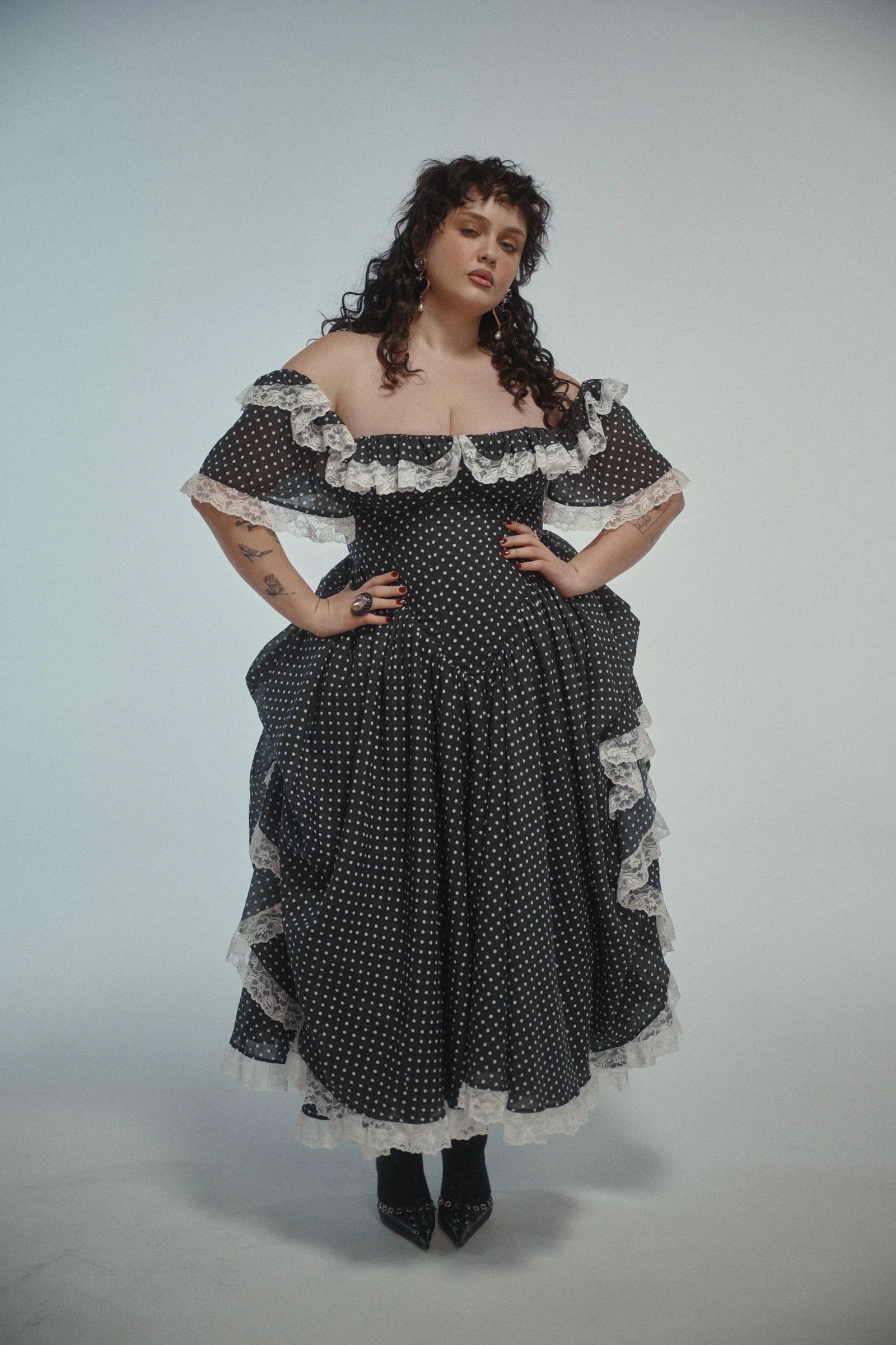 The Black Polka Dot Cupid Dress - Image 4