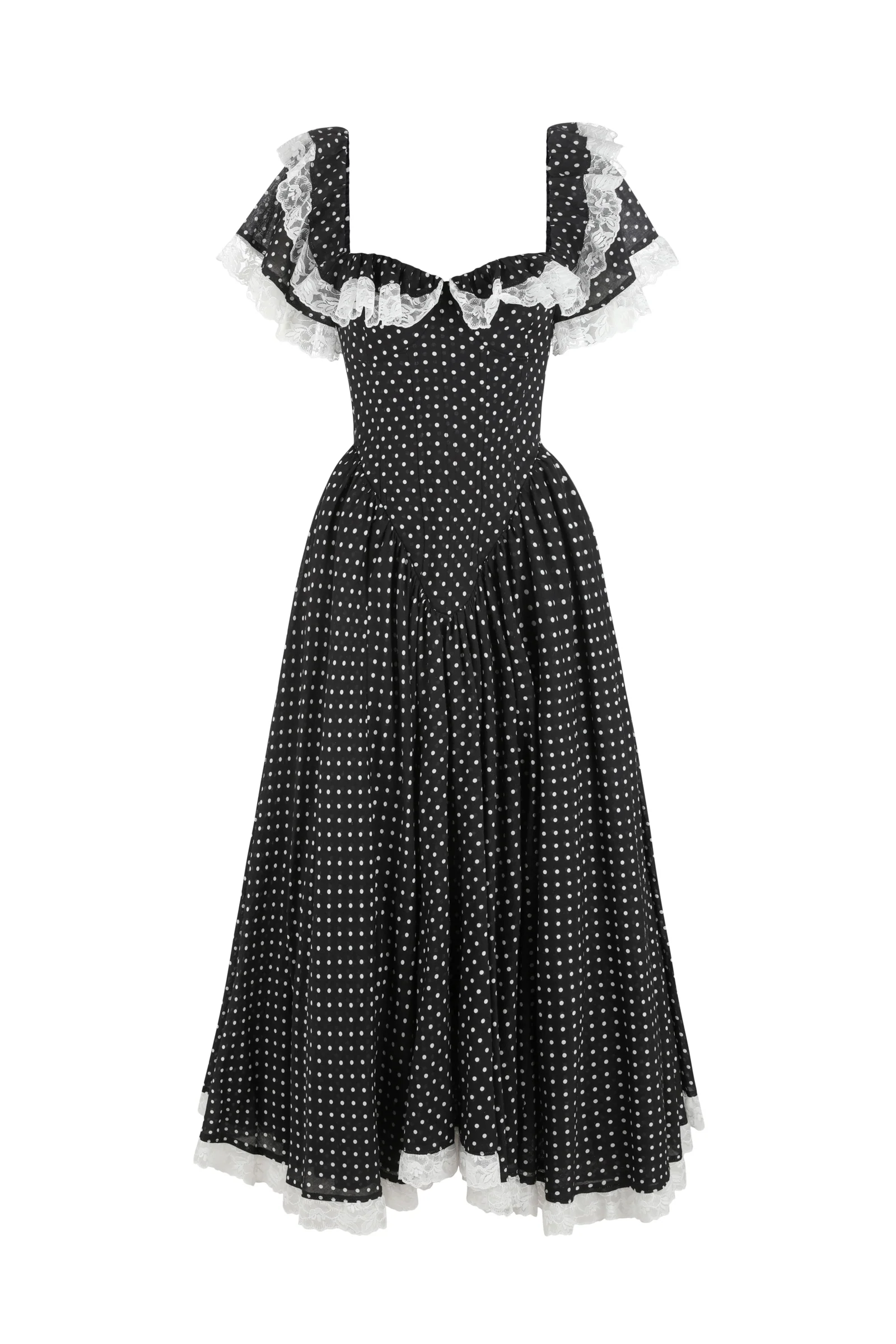 The Black Polka Dot Cupid Dress - Image 6