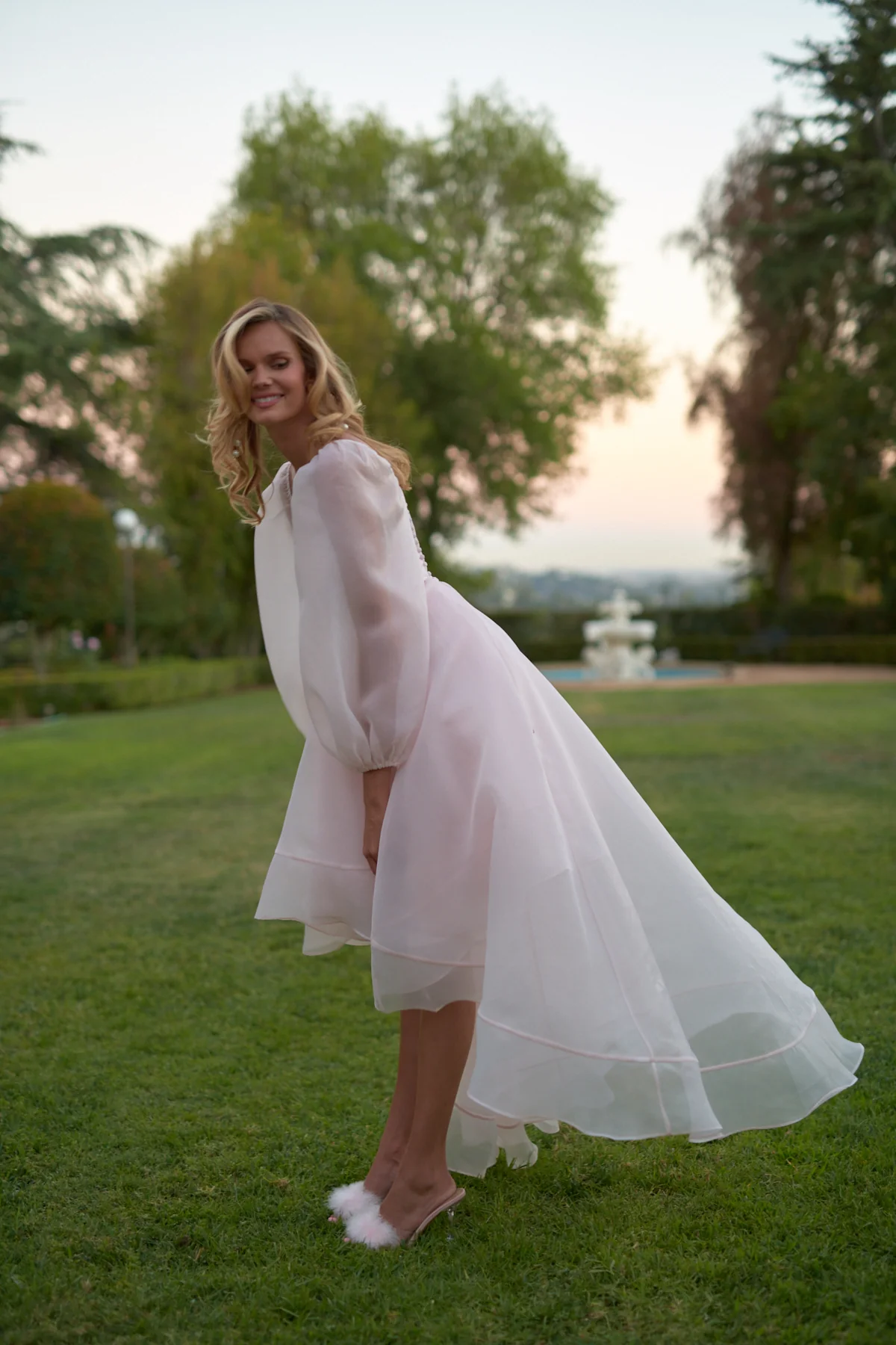 The Blush Angel Mini Bustle Dress - Image 10