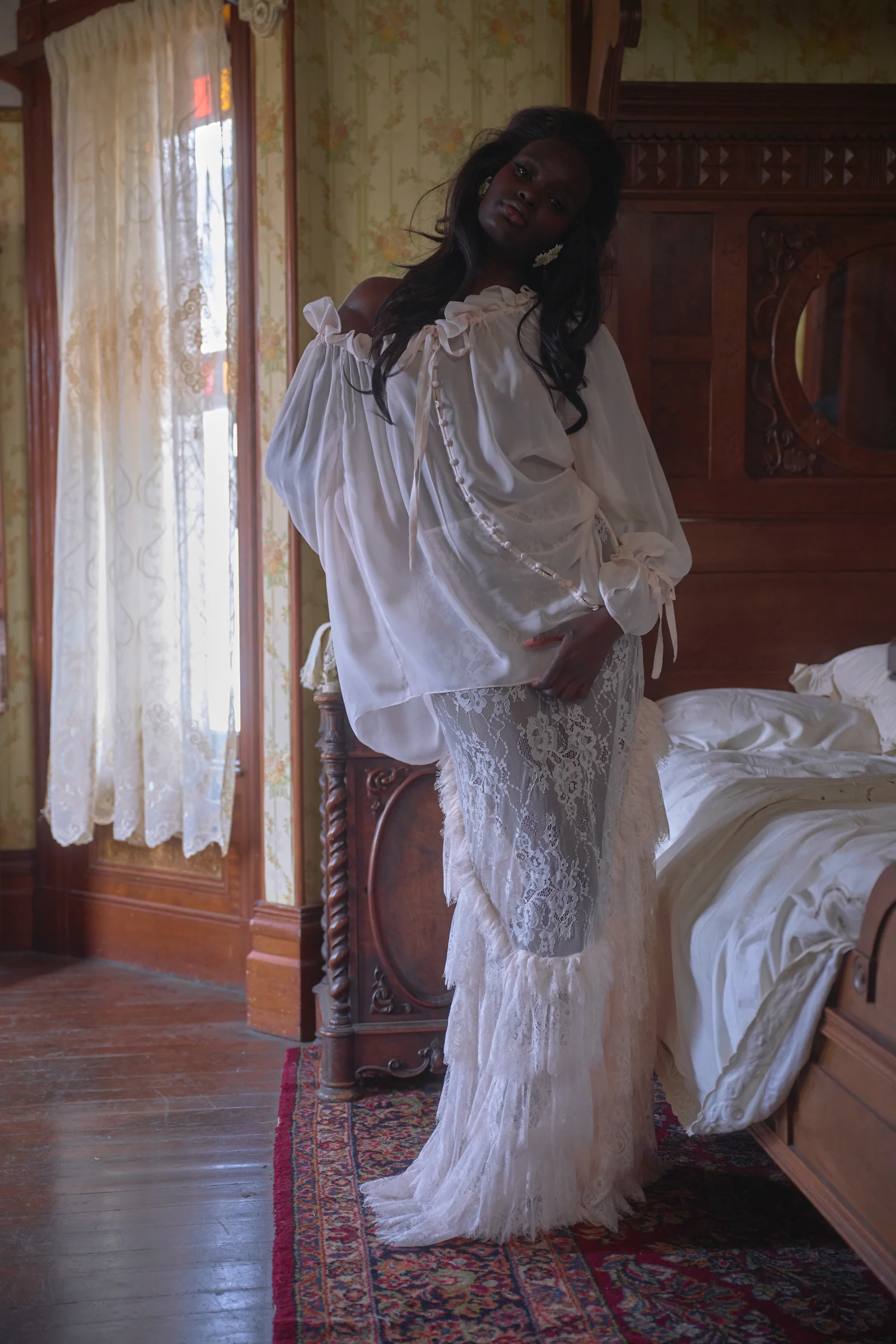 The Silk Blush Shakespeare Blouse - Image 4