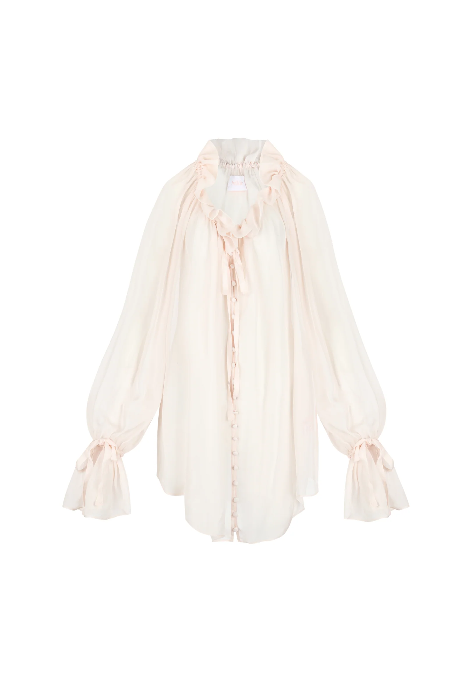 The Silk Blush Shakespeare Blouse - Image 5