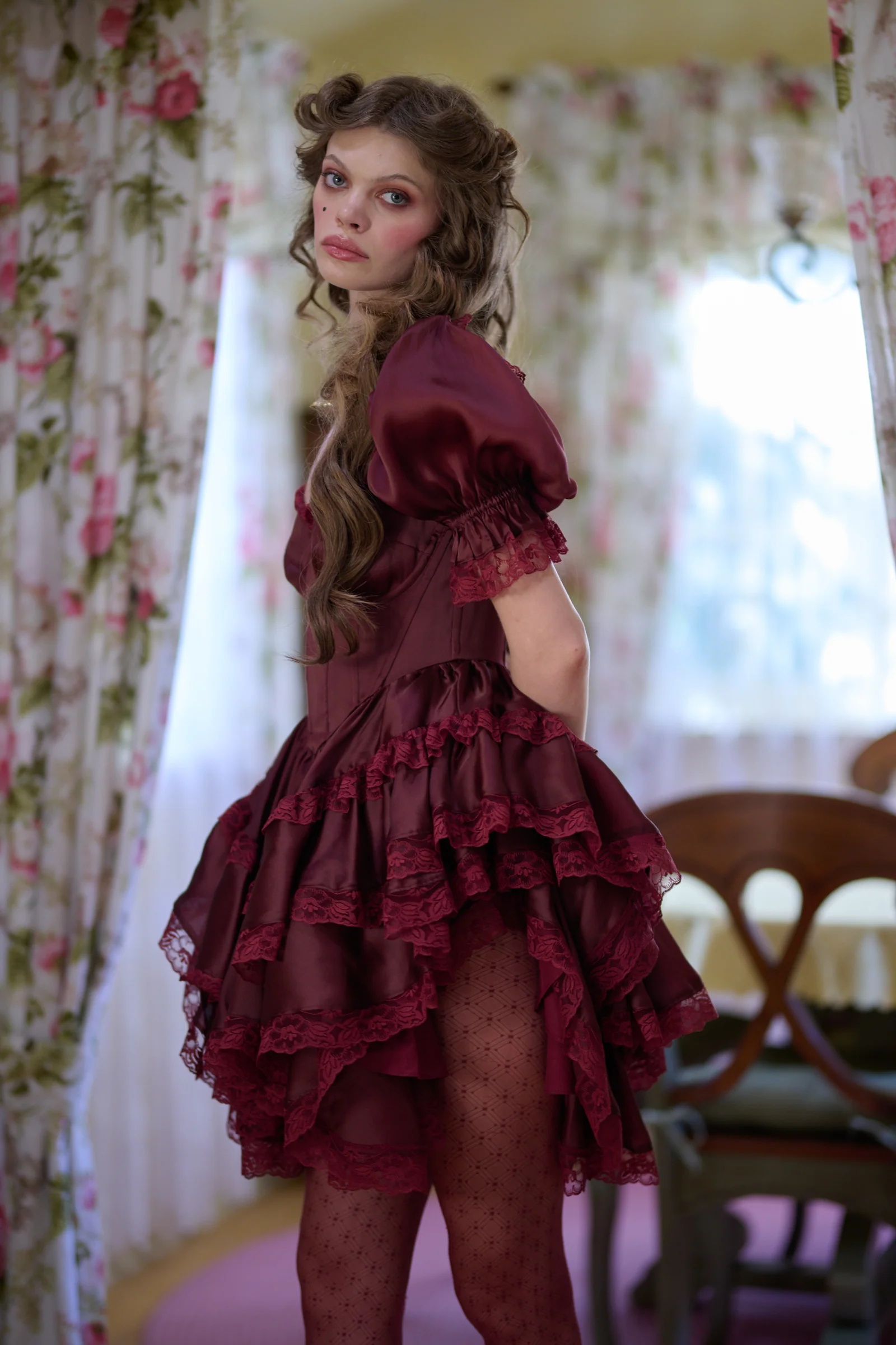 The Bordeaux Cecile Dress - Image 10