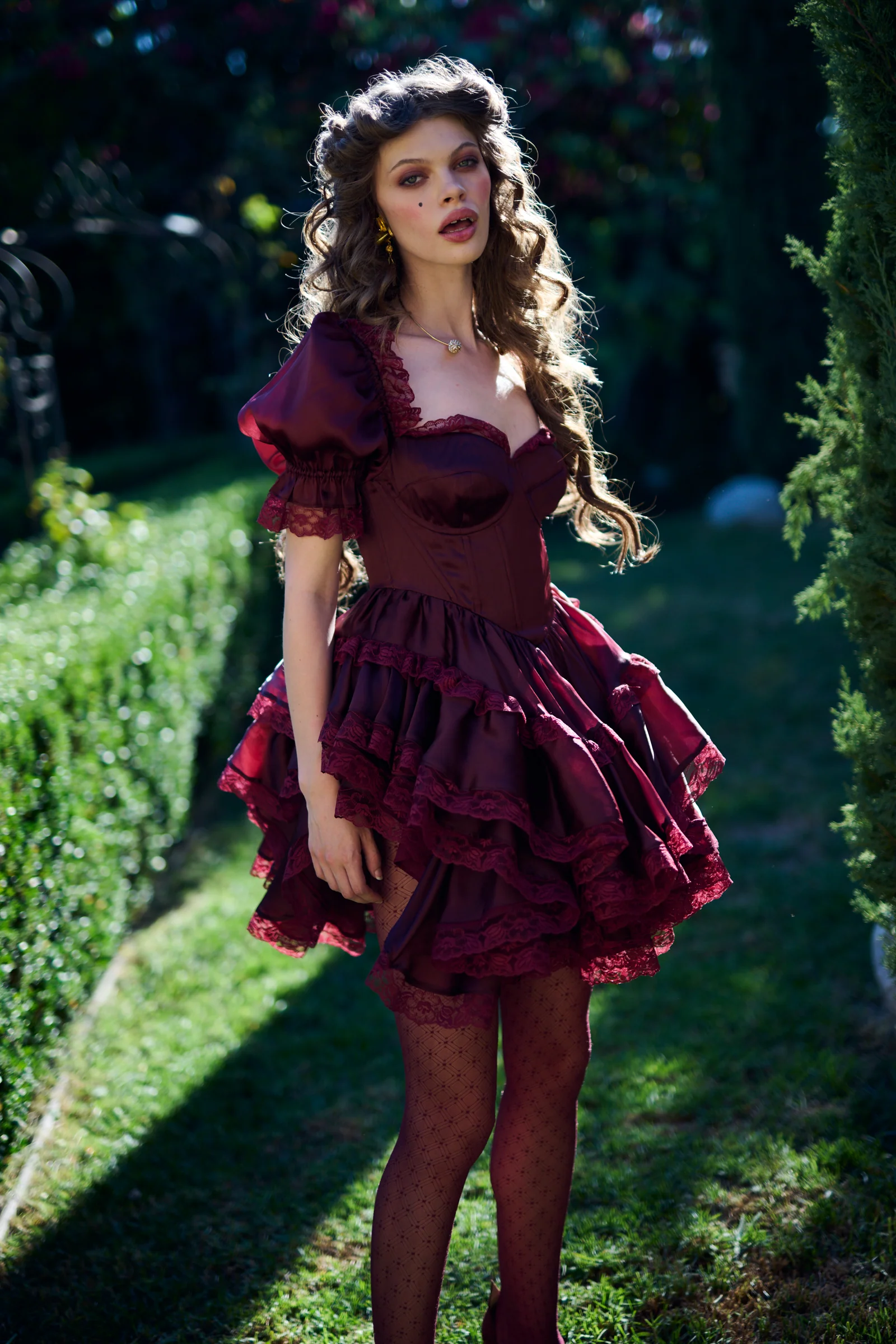 The Bordeaux Cecile Dress - Image 20