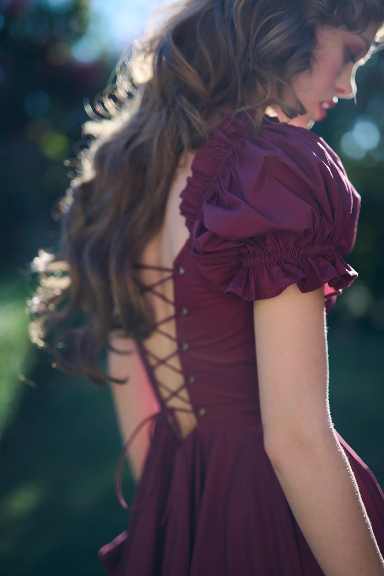 The Bordeaux Foxglove Dress - Image 12