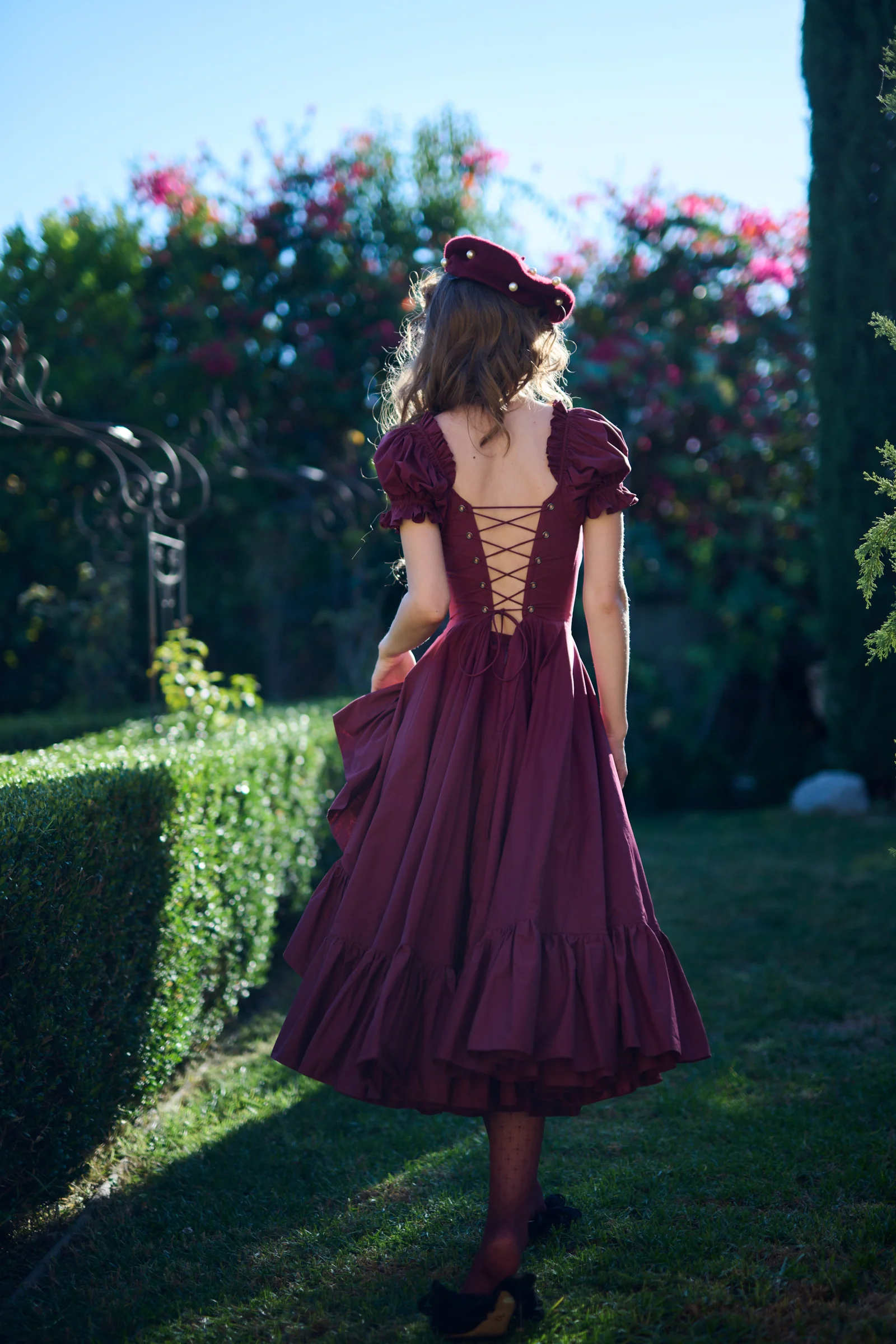 The Bordeaux Foxglove Dress - Image 5
