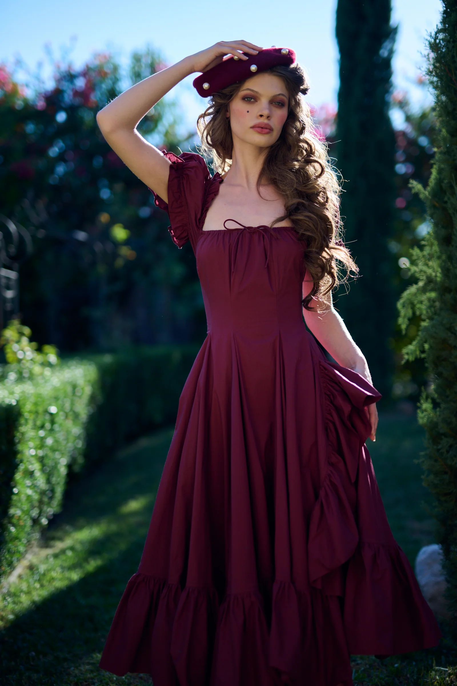 The Bordeaux Foxglove Dress - Image 7