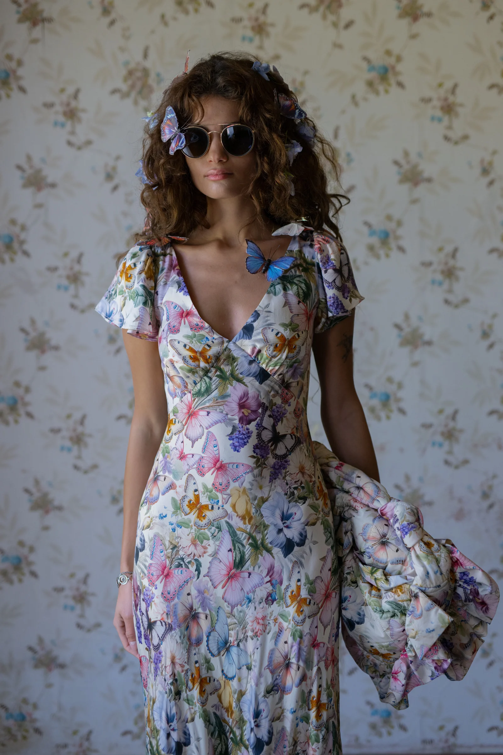 The Butterfly Botanics Flutter Slip Dress - Image 10