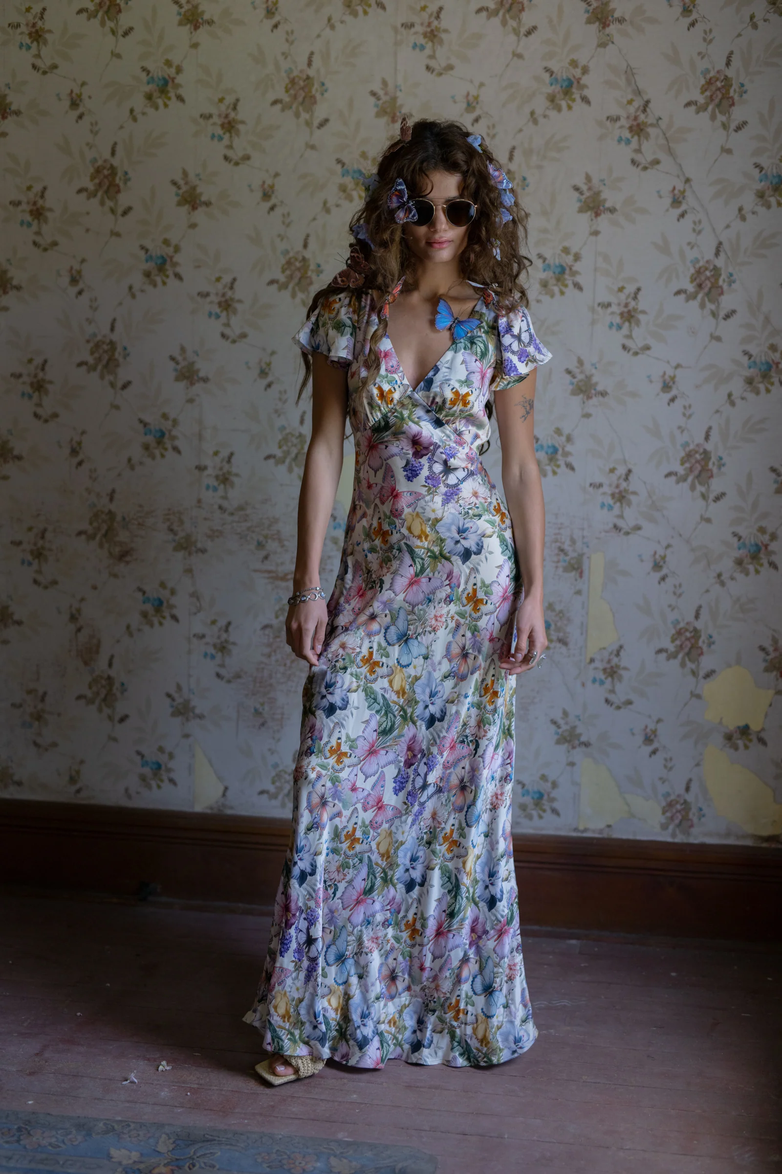 The Butterfly Botanics Flutter Slip Dress - Image 11