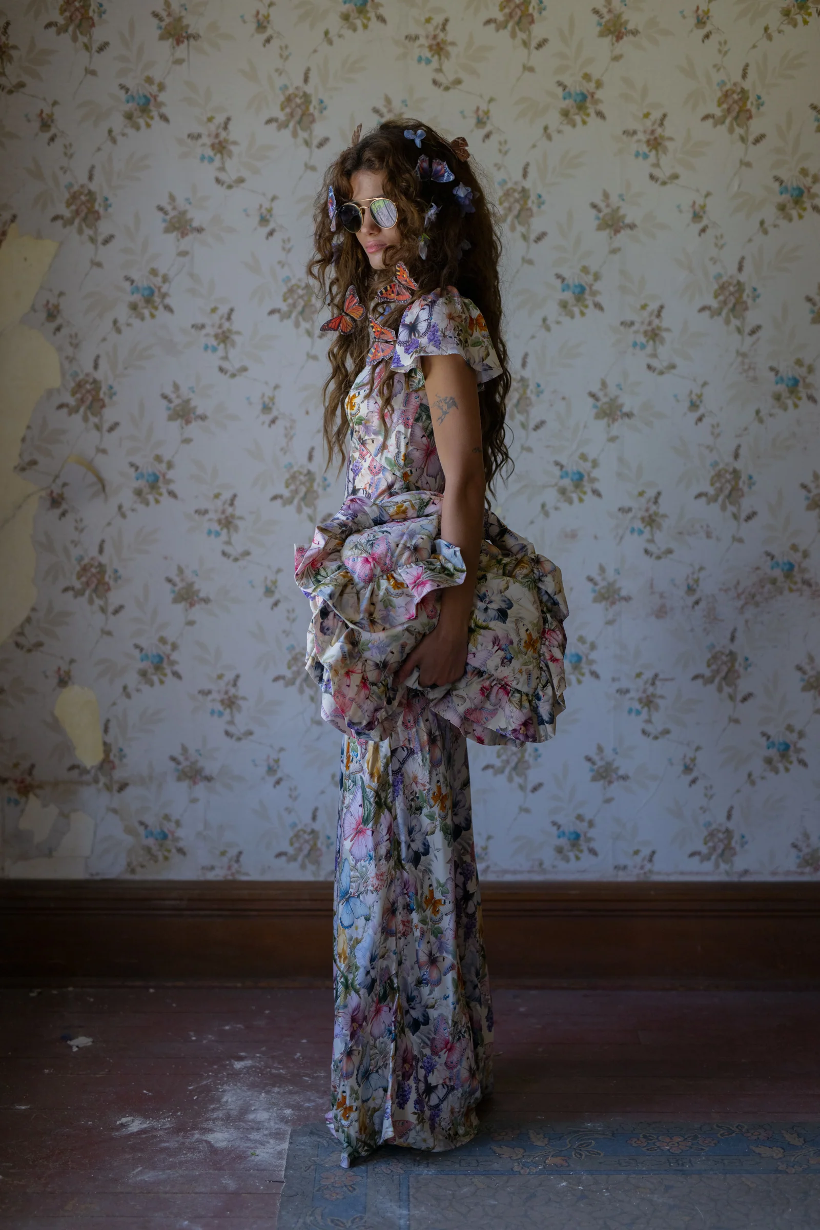 The Butterfly Botanics Flutter Slip Dress - Image 8