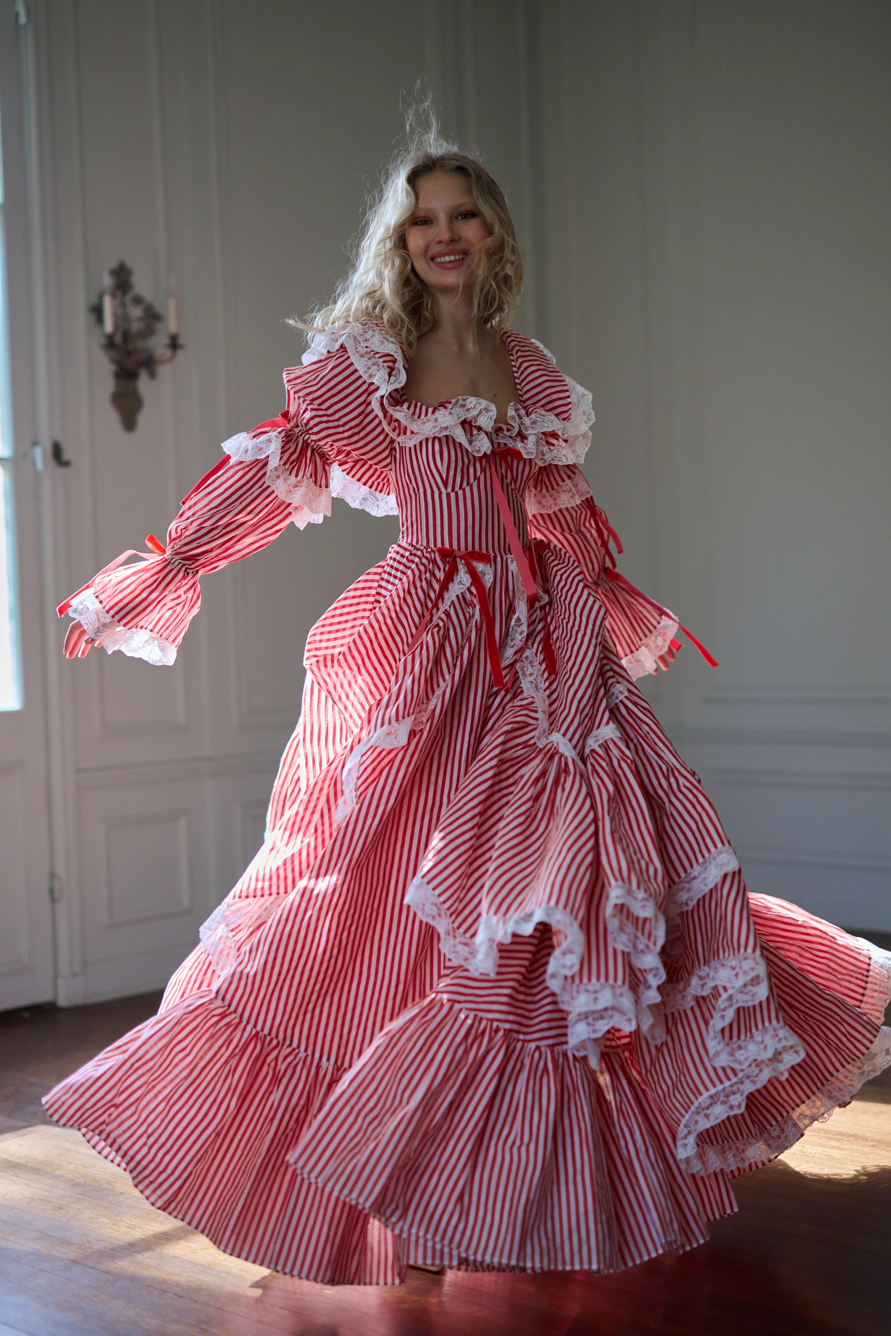 The Candy Stripe Waltz Gown - Image 14