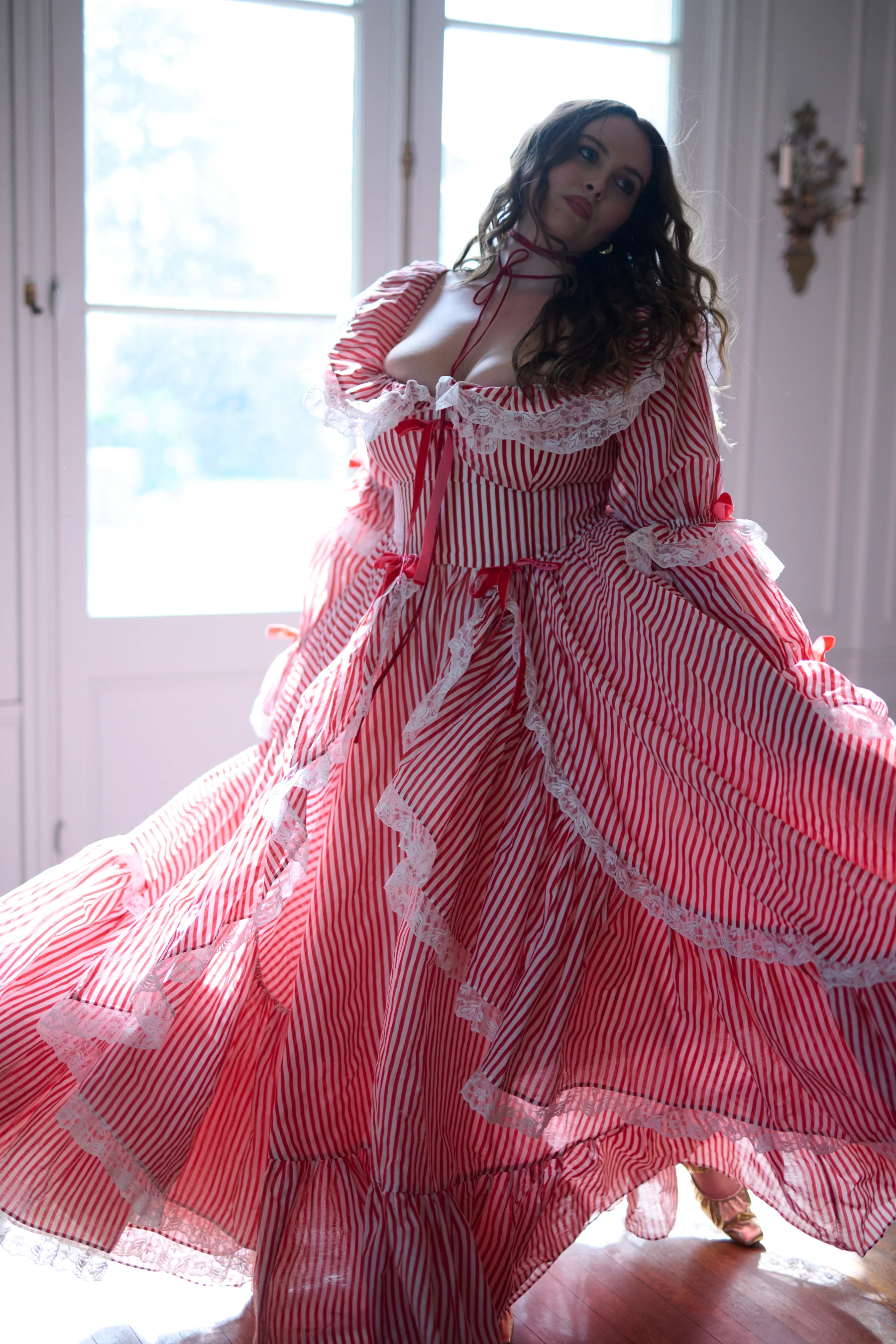 The Candy Stripe Waltz Gown - Image 21