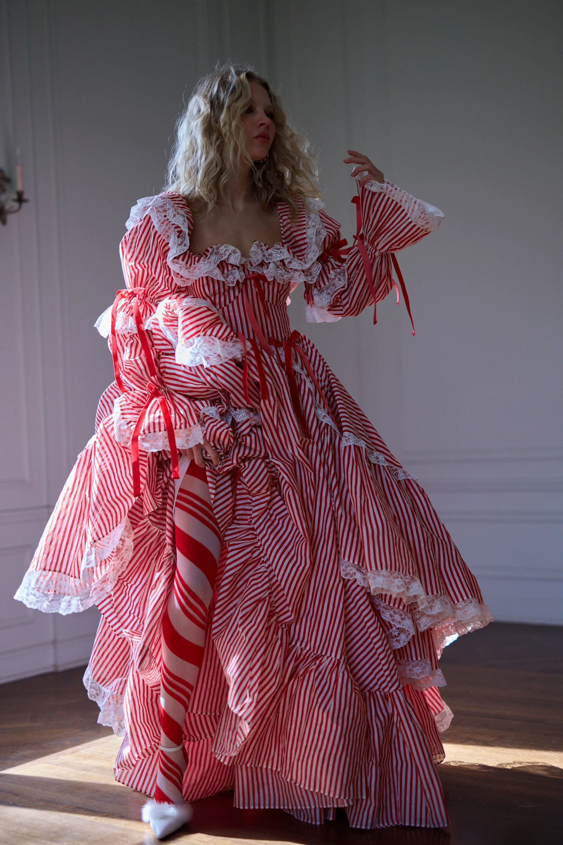 The Candy Stripe Waltz Gown - Image 8