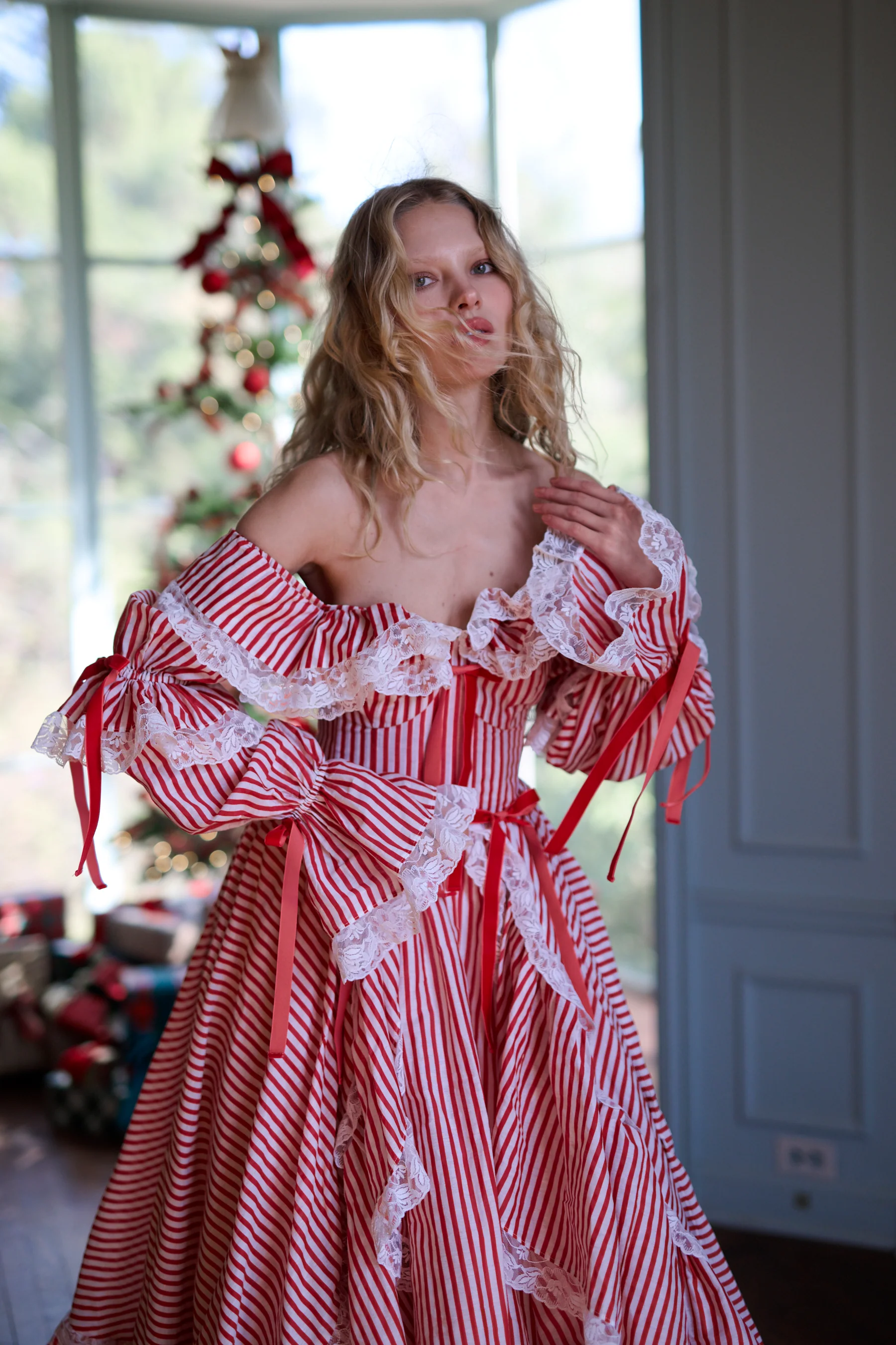 The Candy Stripe Waltz Gown - Image 9