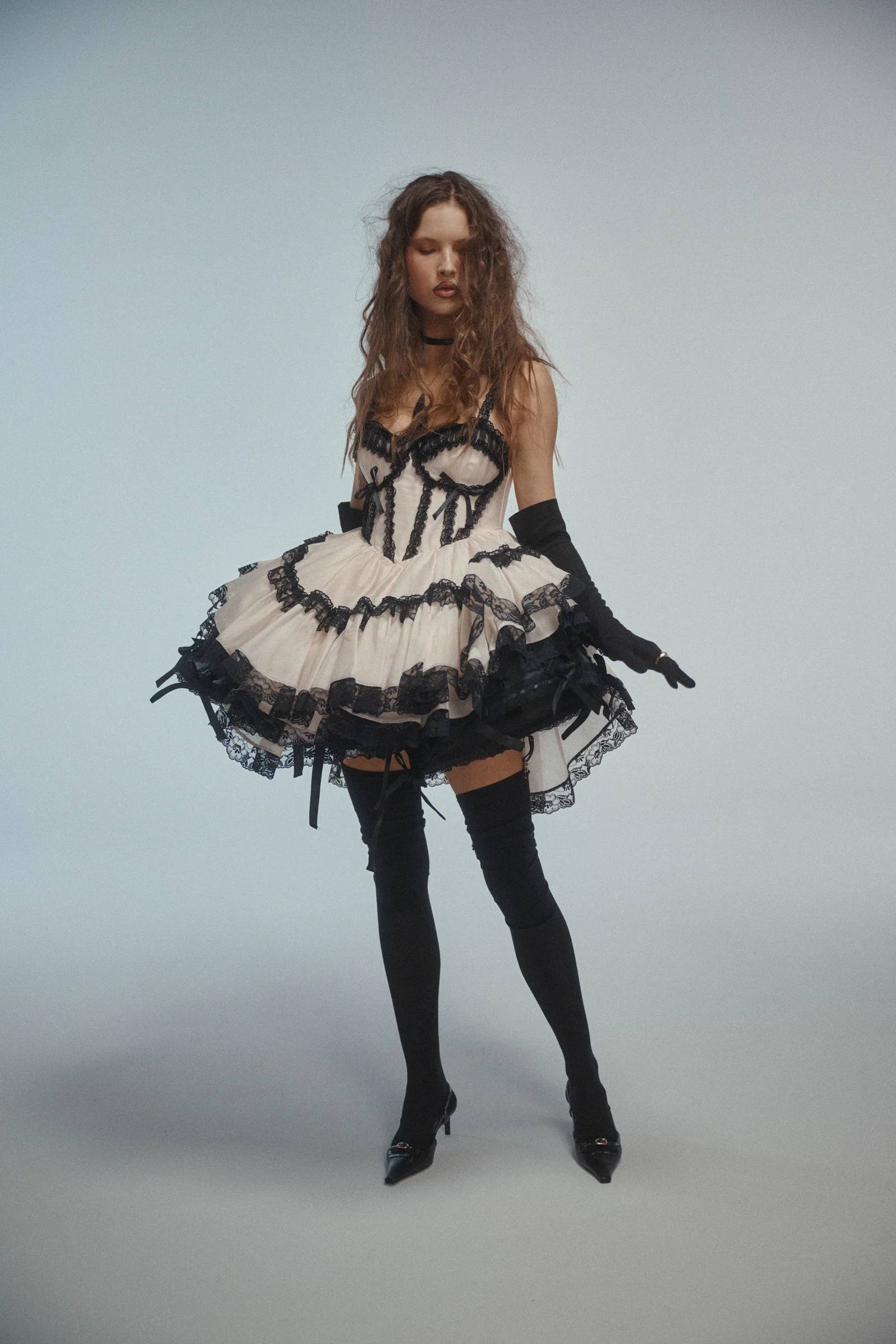 The Silk Satin Caviar Gossamer Pannier - Image 3