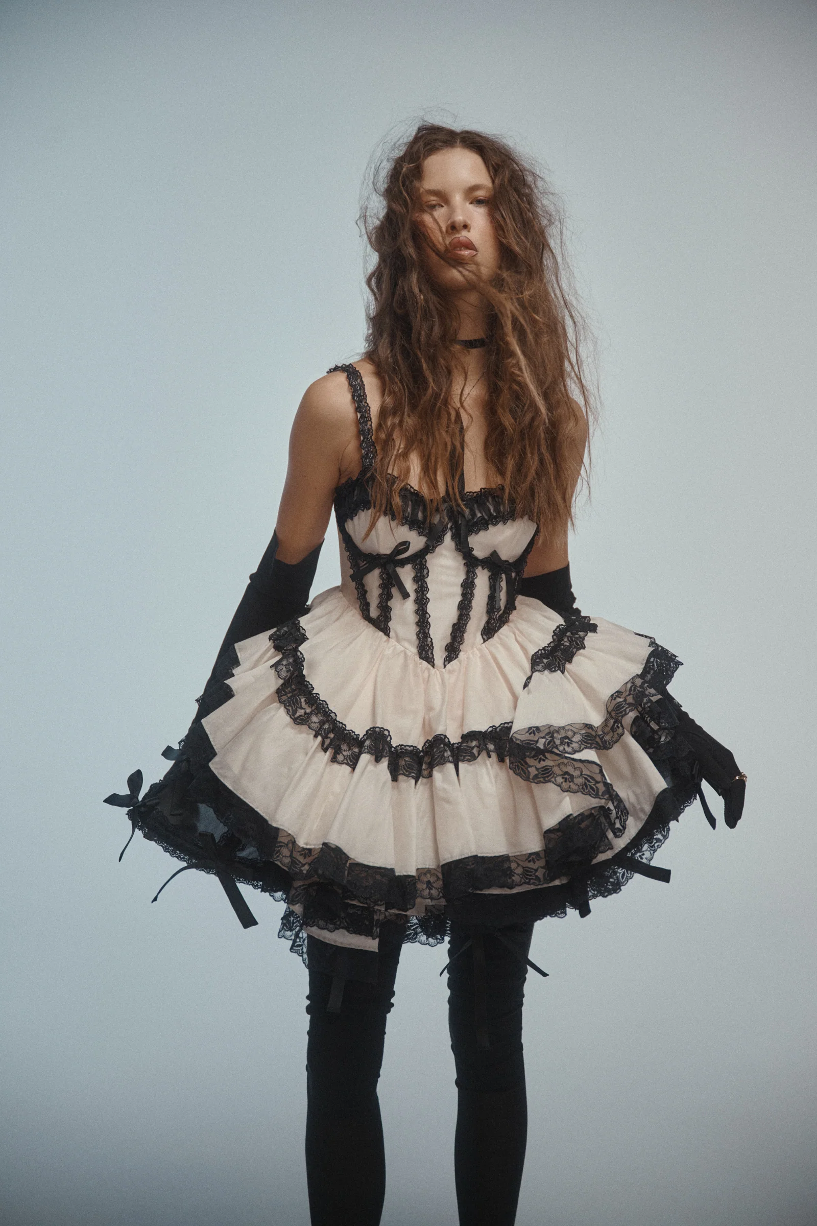 The Silk Satin Caviar Gossamer Pannier - Image 4