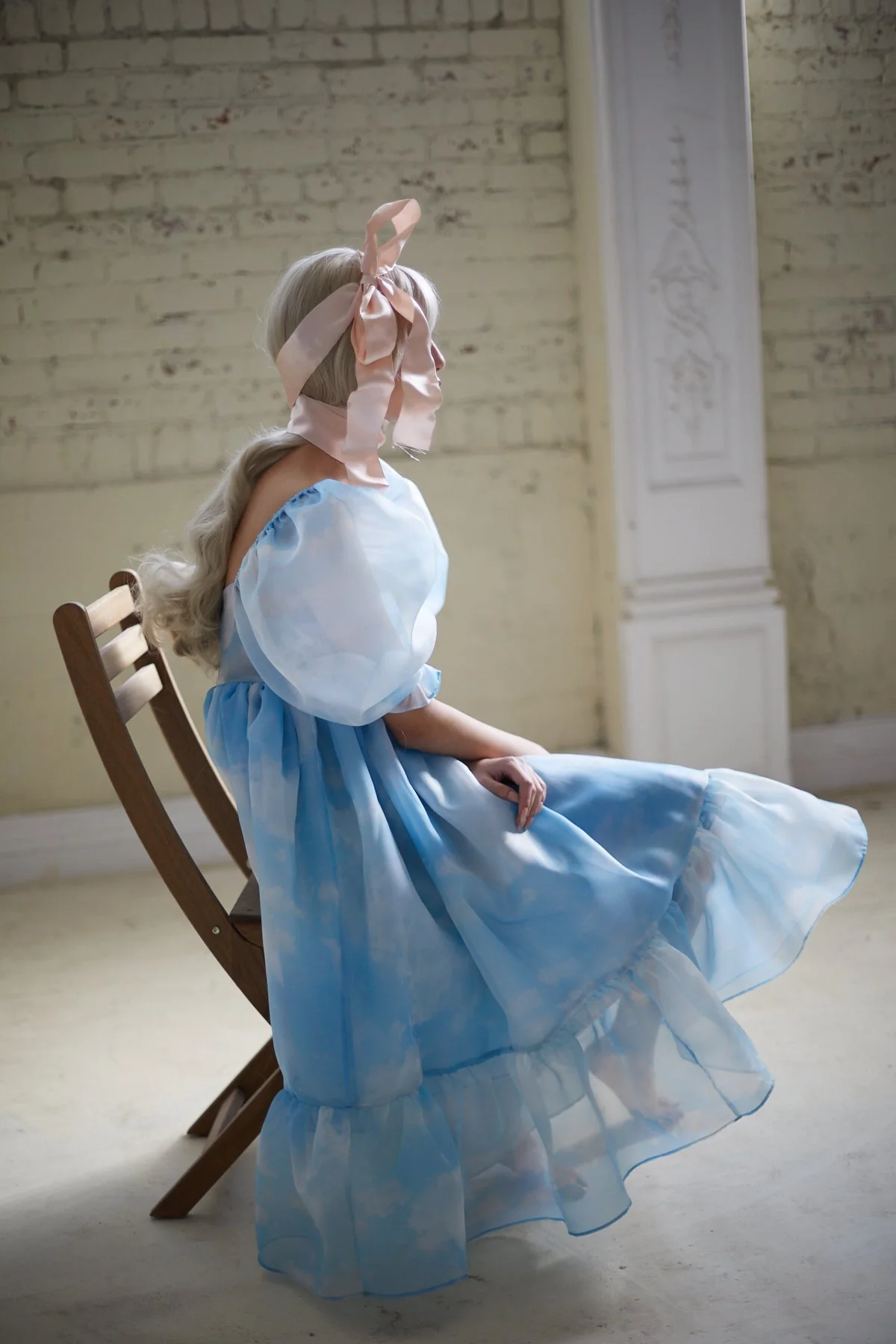 Head in the Clouds French Puff Dress - Image 7