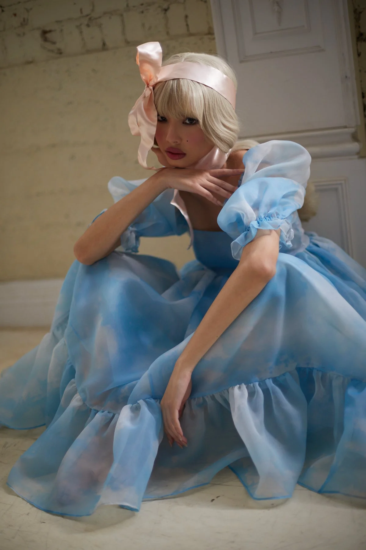 Head in the Clouds French Puff Dress - Image 9