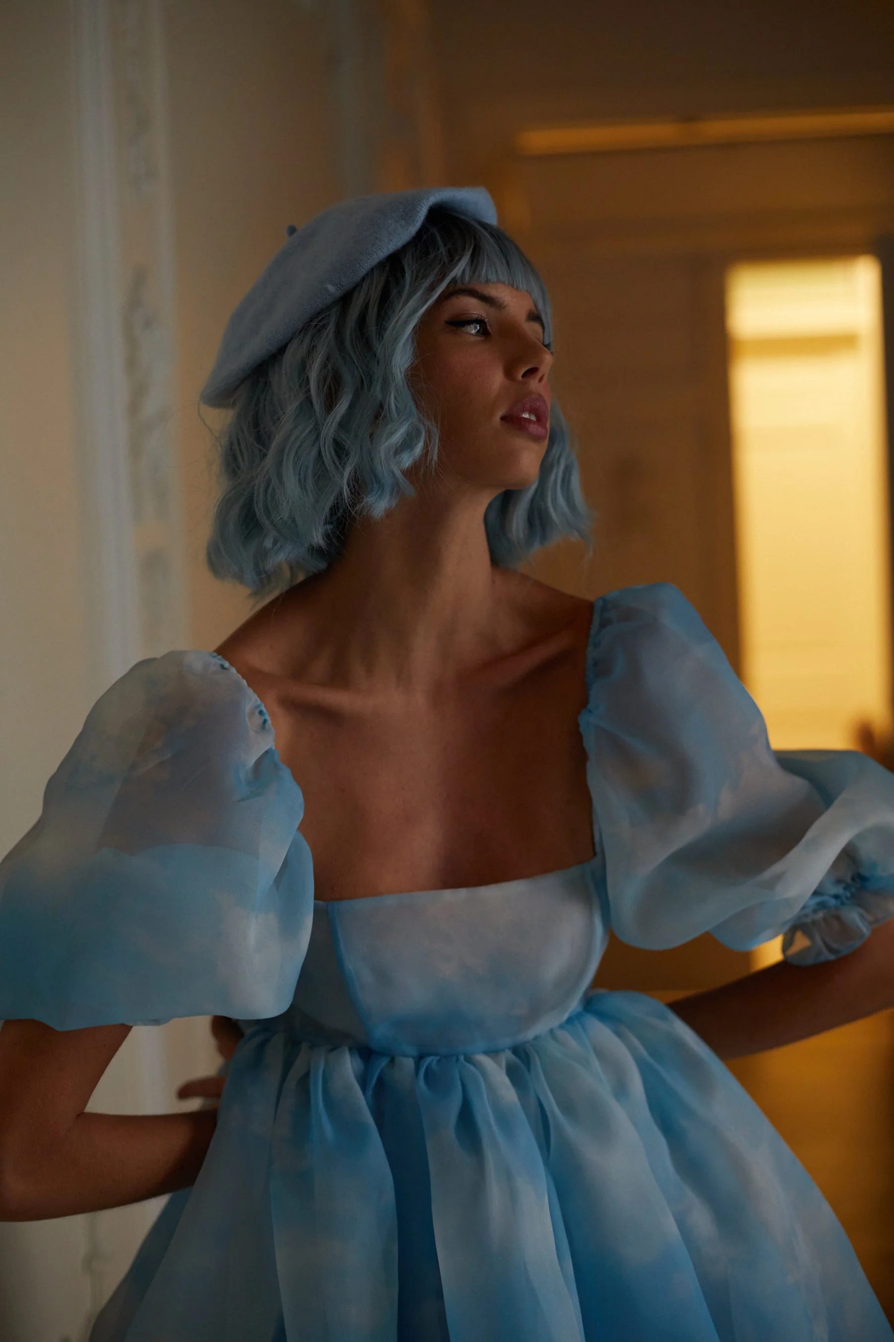 Head in the Clouds Puff Dress - Image 7