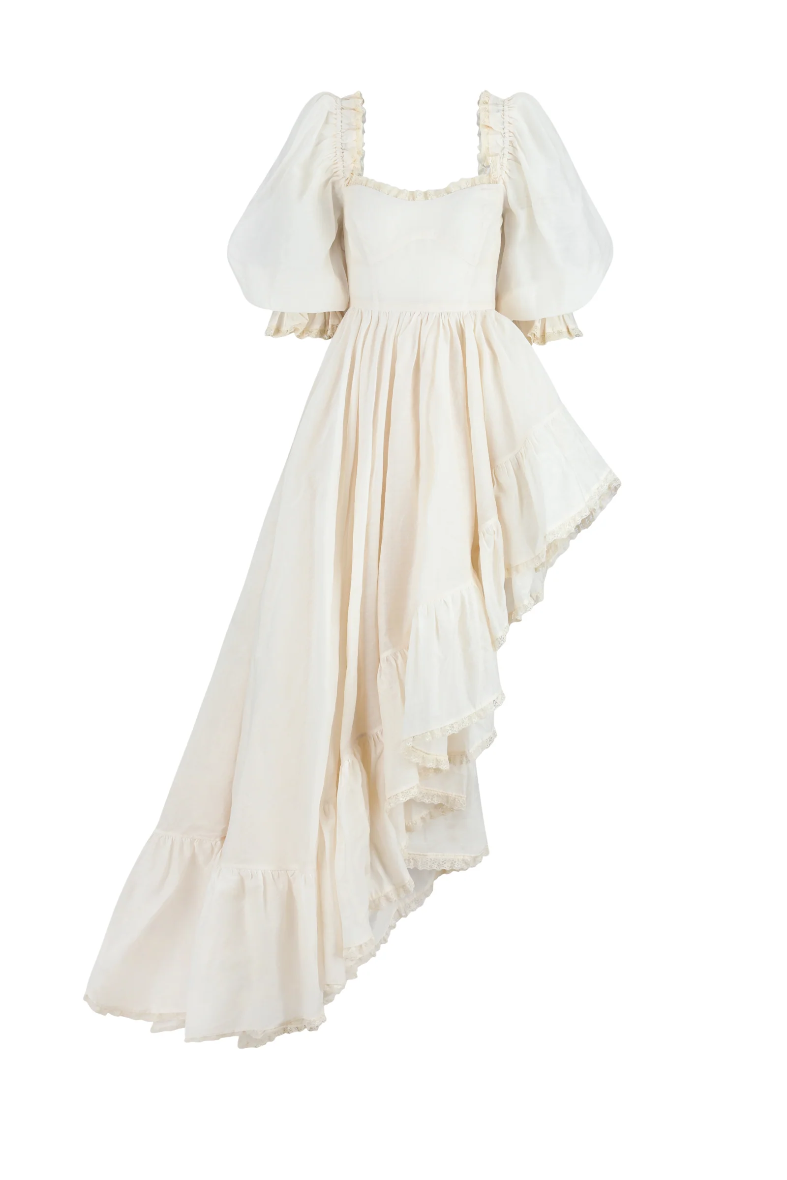 The Cream Silk Organdy Tree Hugger Dress - Image 11