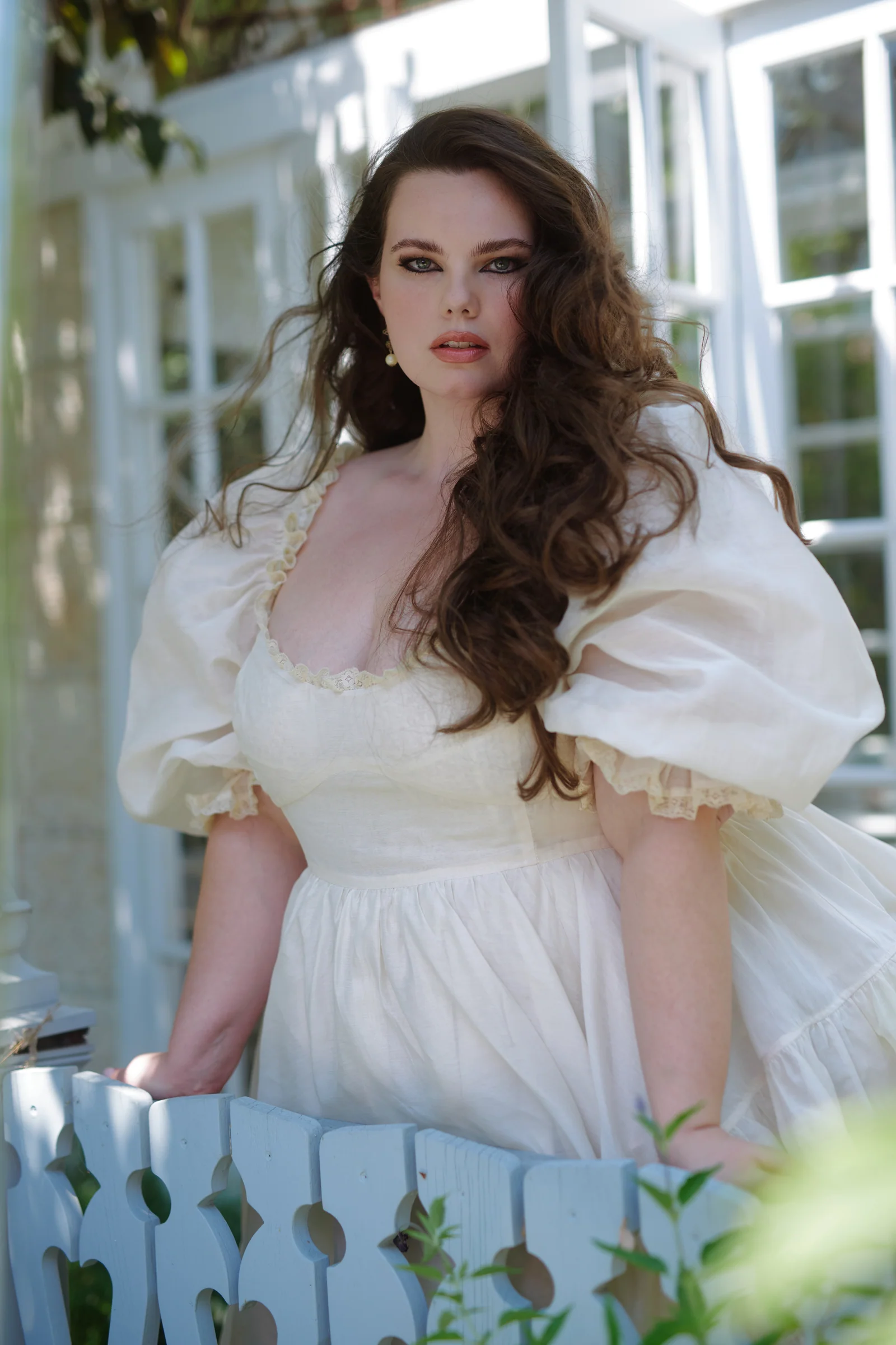 The Cream Silk Organdy Tree Hugger Dress - Image 13