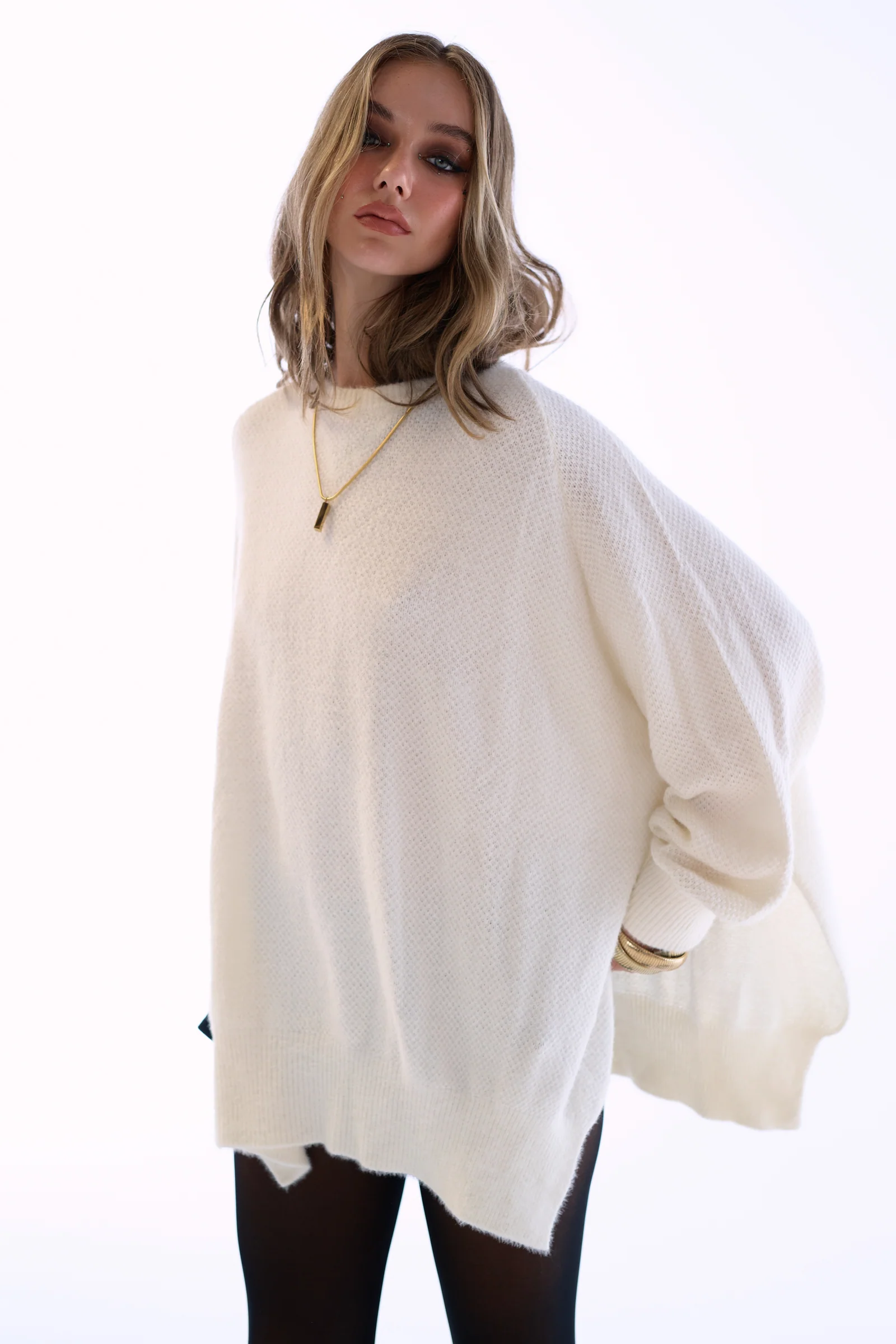 The Ivory Ballet Fuzz Sweater - Image 11