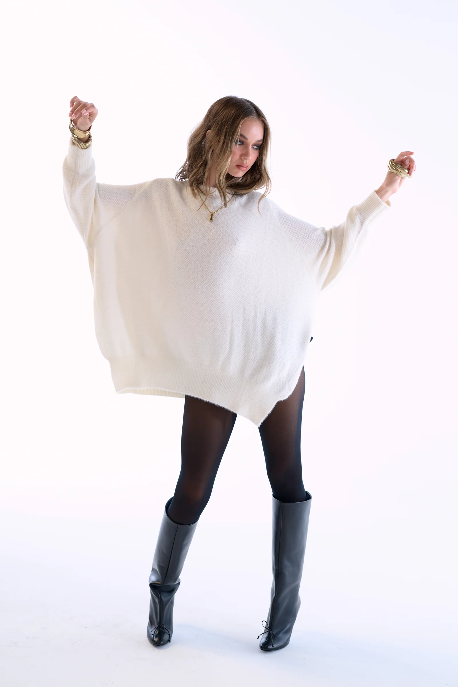 The Ivory Ballet Fuzz Sweater - Image 14