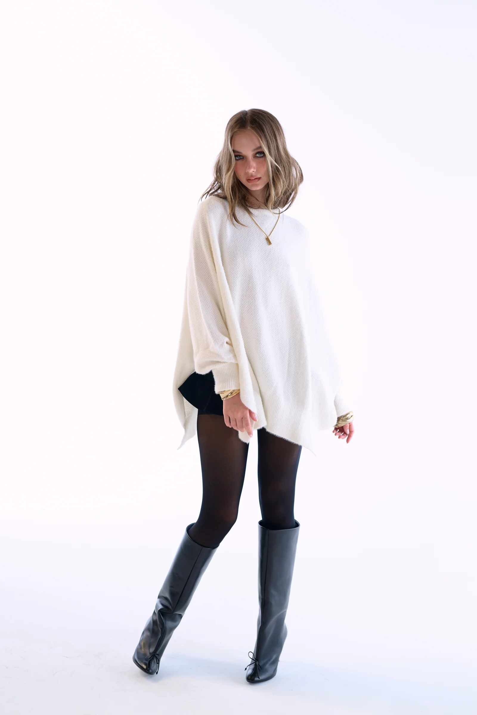 The Ivory Ballet Fuzz Sweater - Image 3