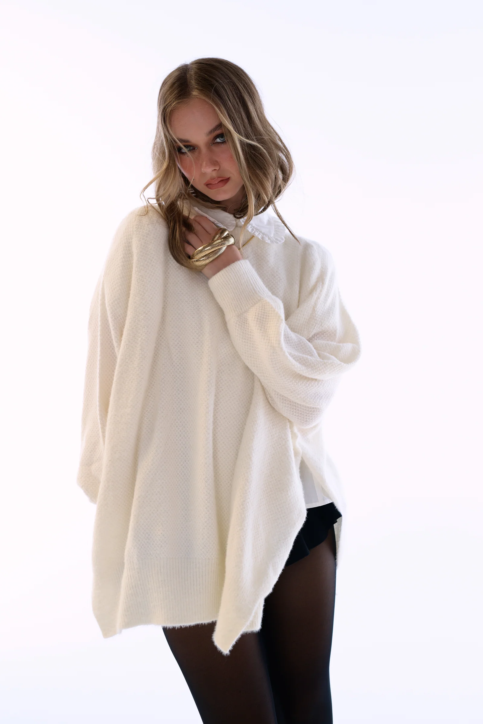 The Ivory Ballet Fuzz Sweater - Image 6