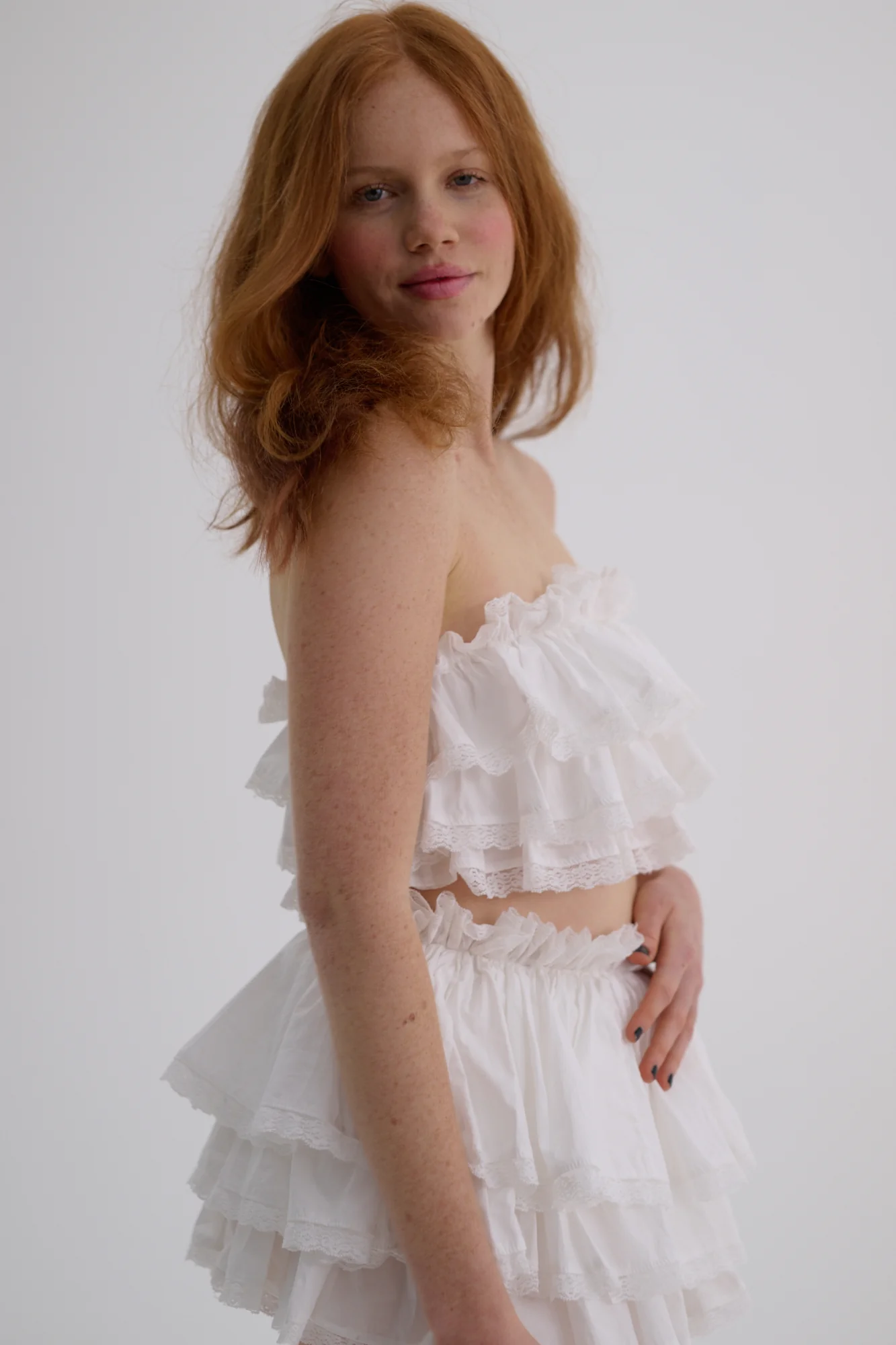 The Ivory Cotton Dauphine Knickers - Image 17