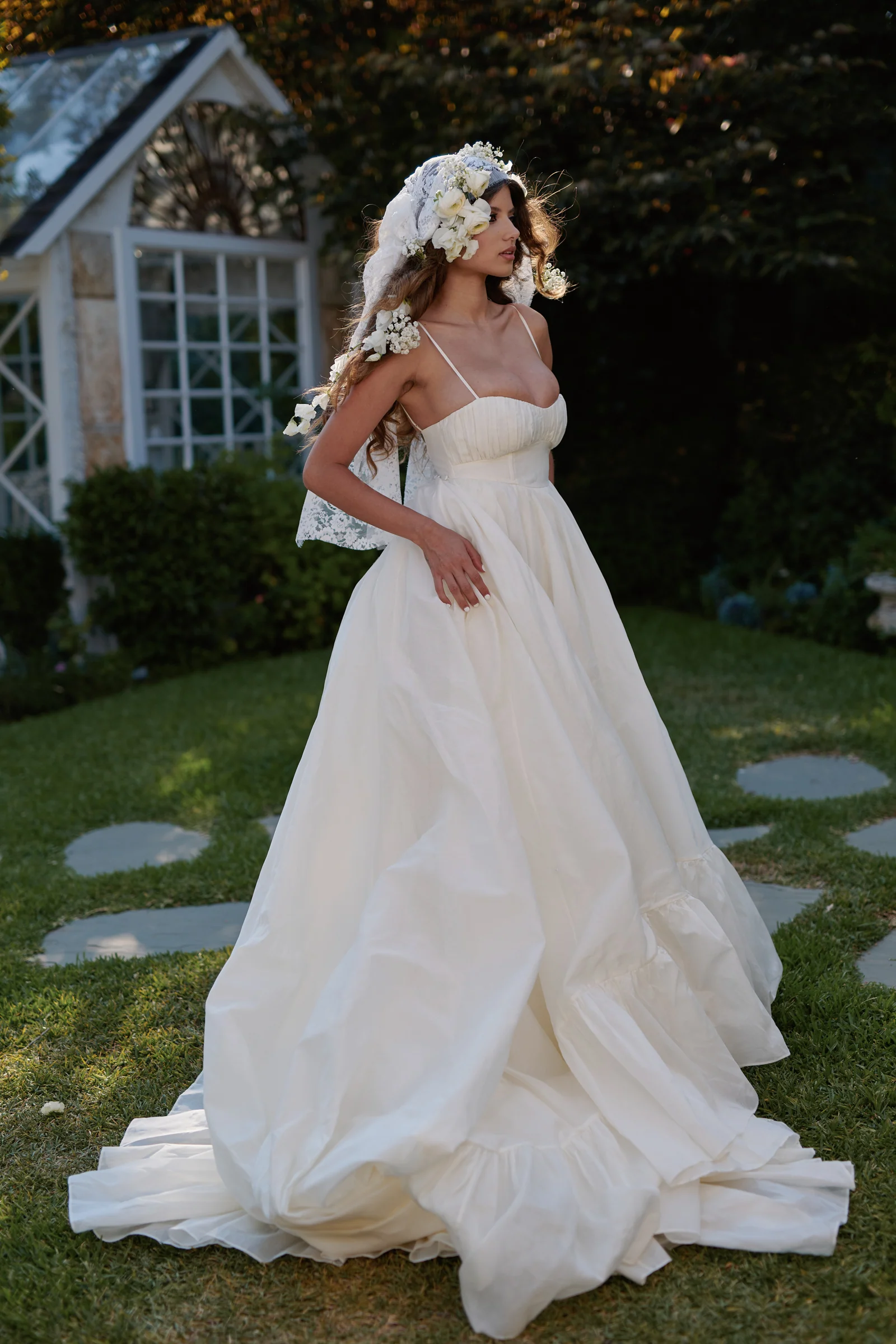 The Ivory Organdy Destination Gown - Image 10