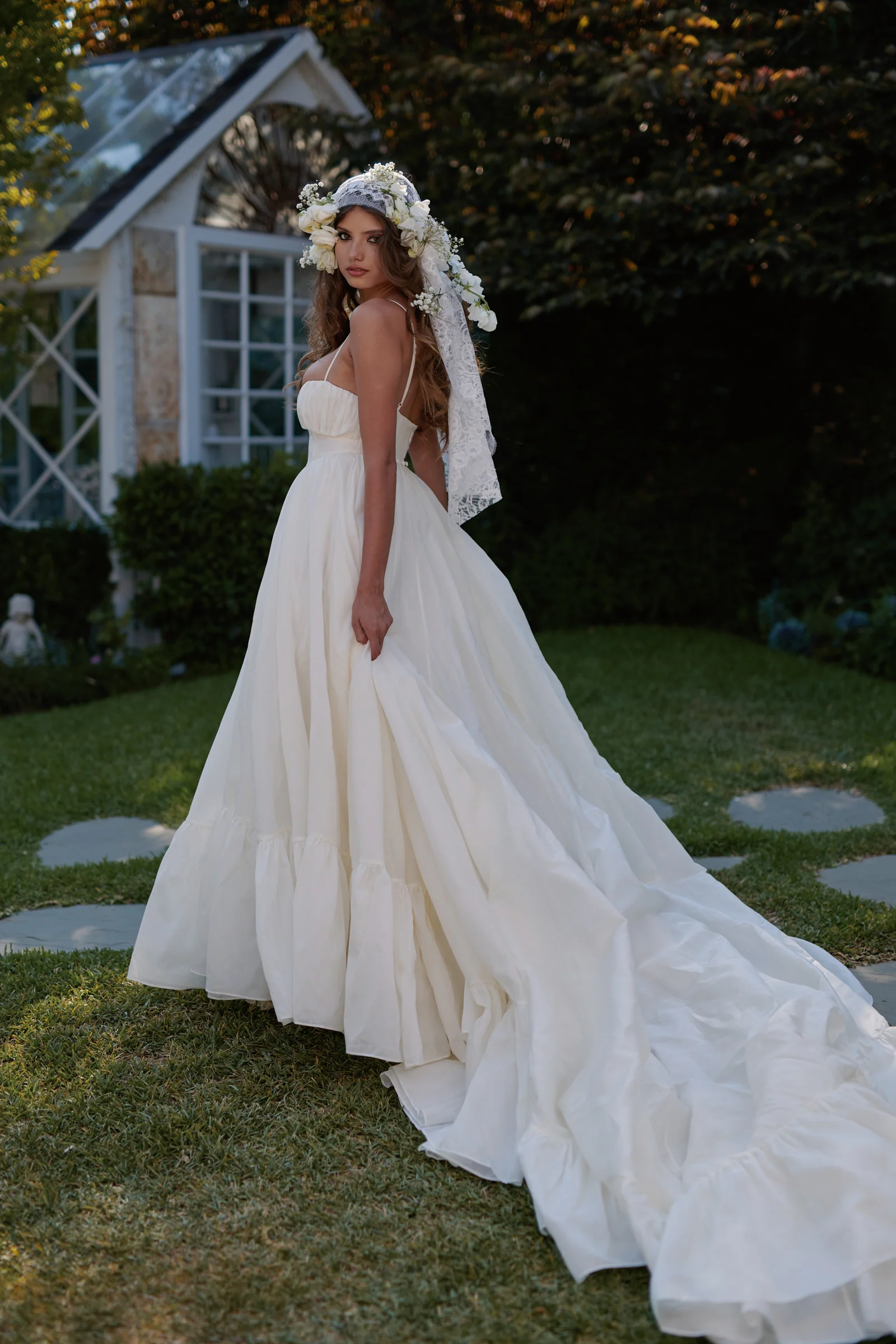 The Ivory Organdy Destination Gown - Image 11