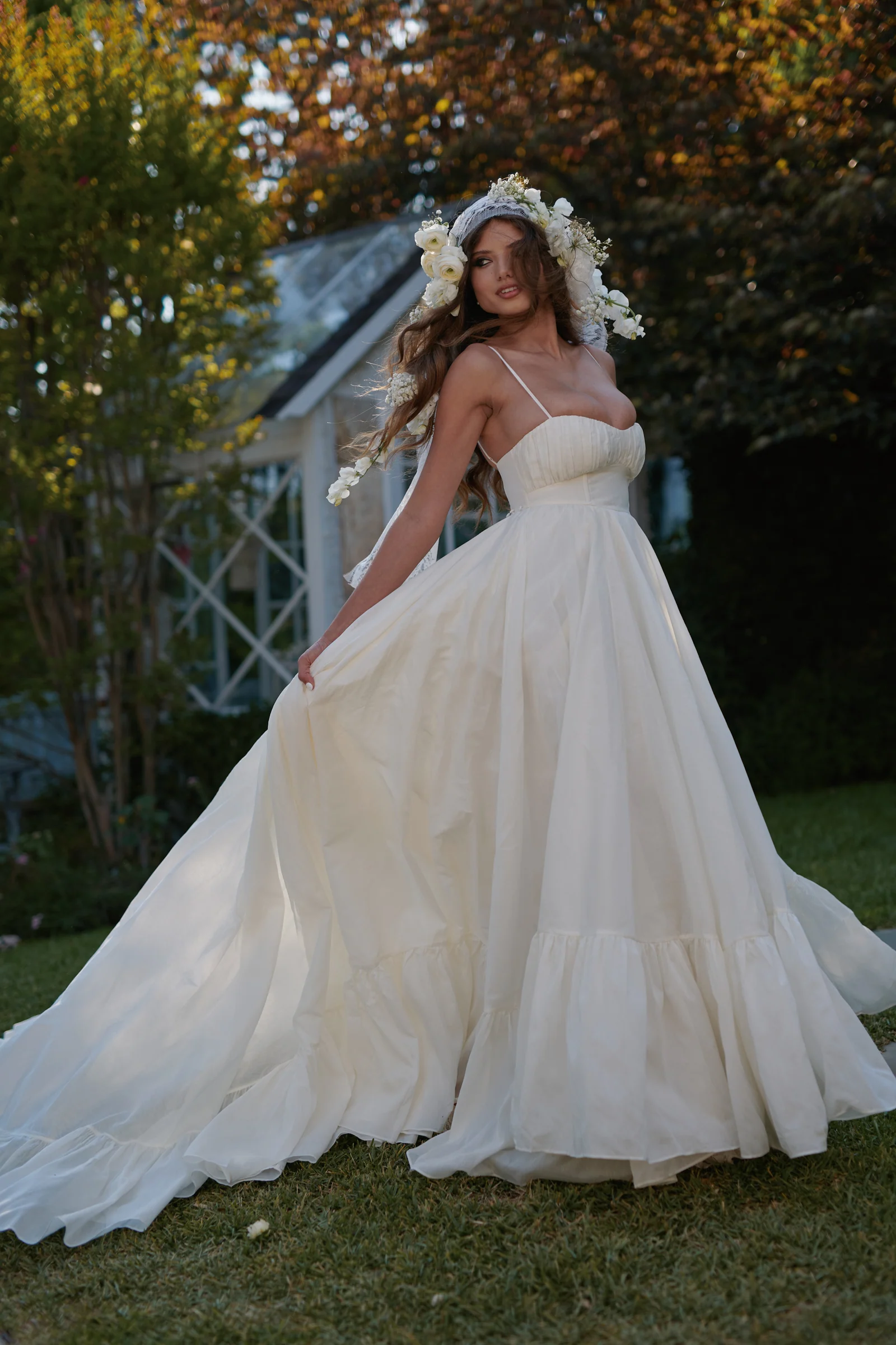 The Ivory Organdy Destination Gown - Image 12