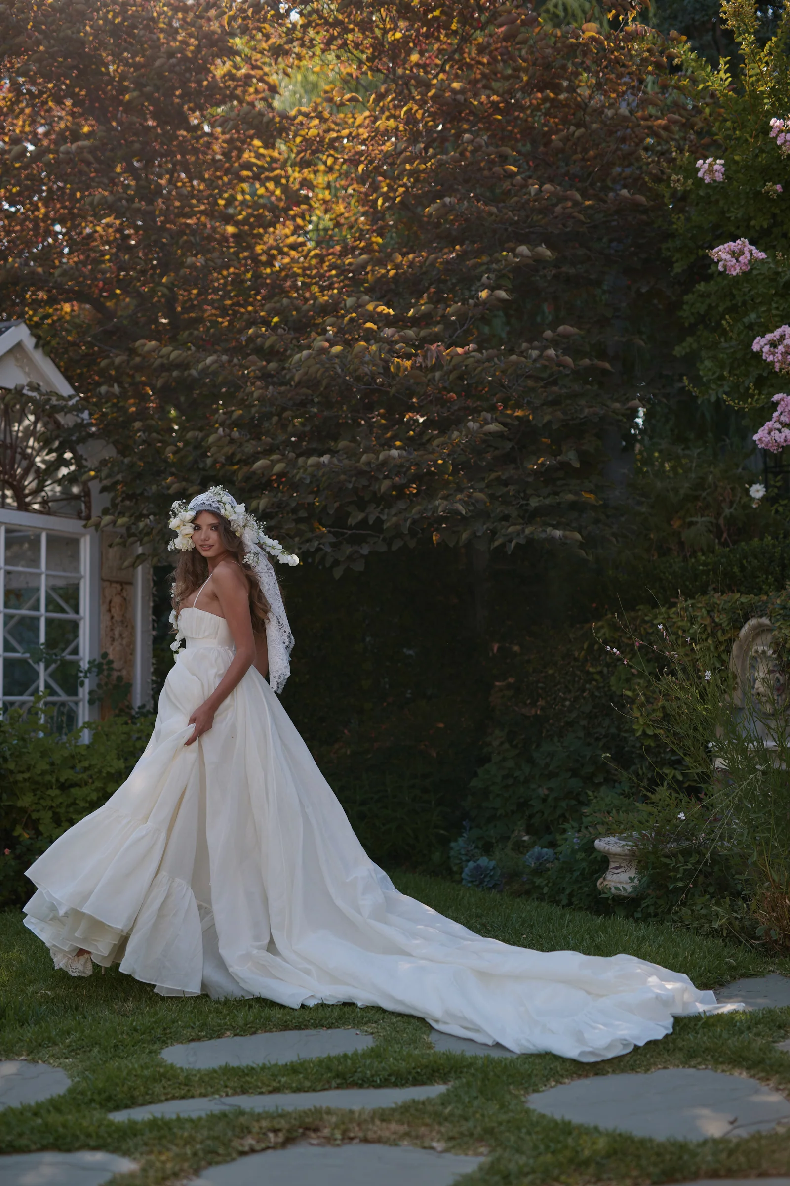 The Ivory Organdy Destination Gown - Image 13