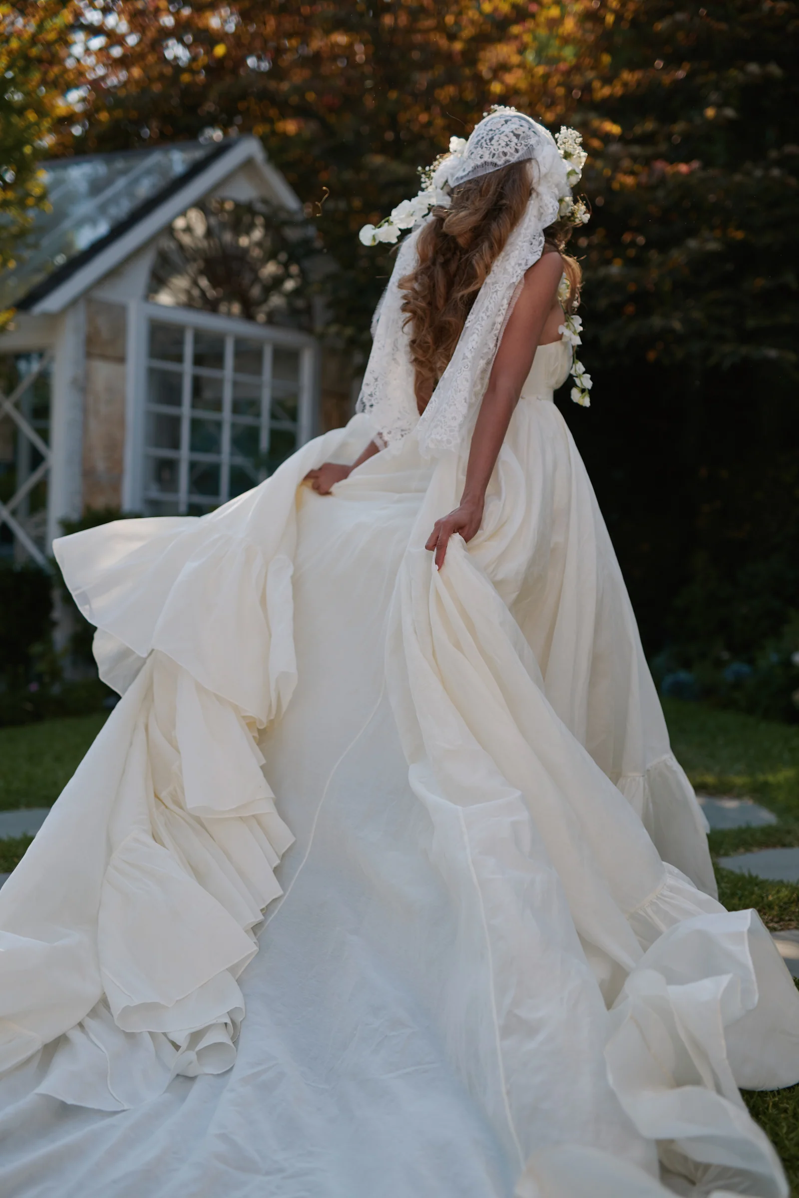 The Ivory Organdy Destination Gown - Image 15
