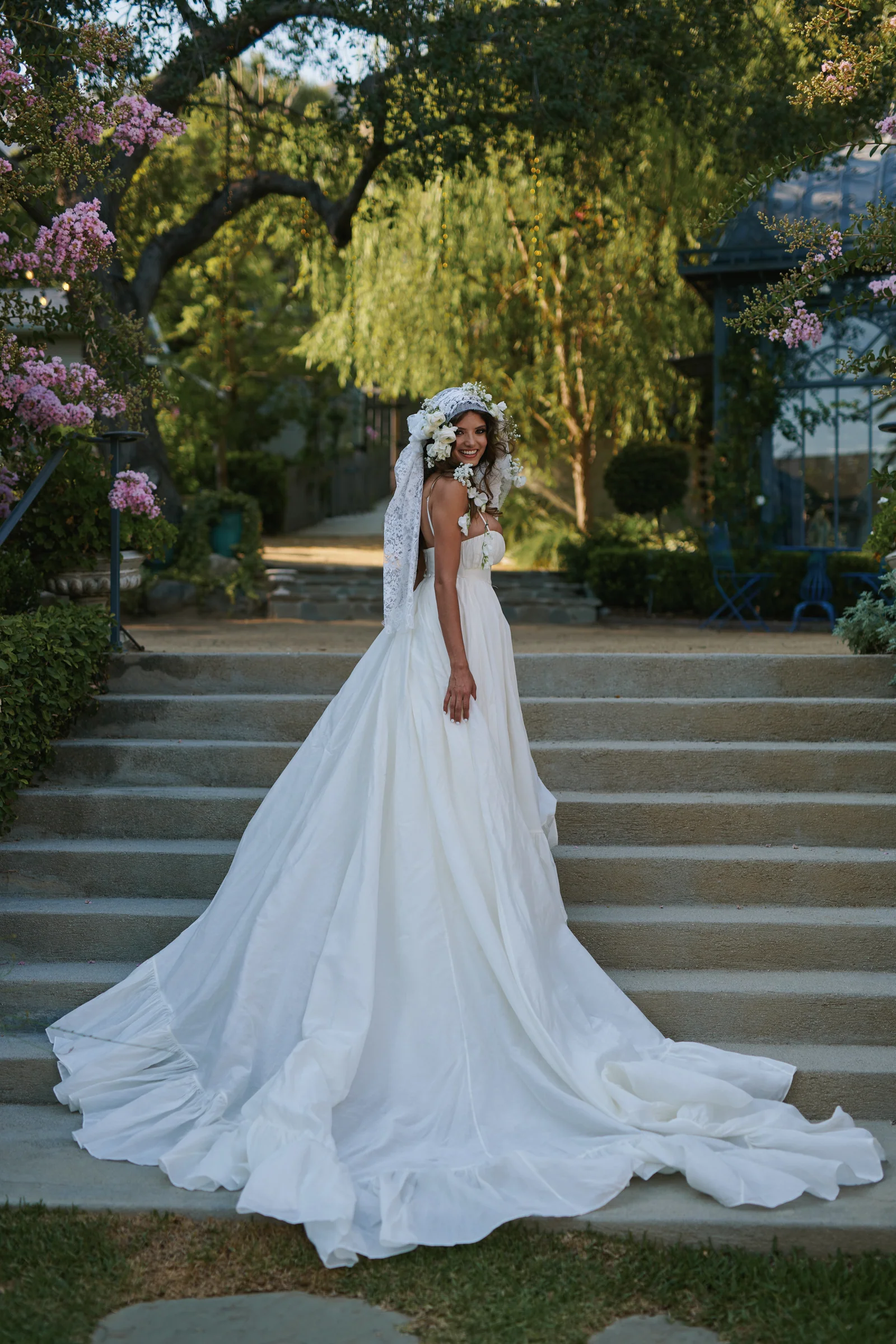 The Ivory Organdy Destination Gown - Image 16