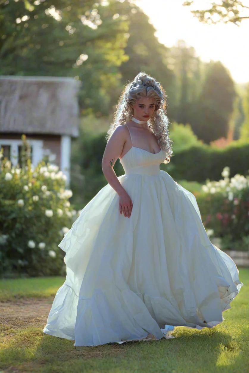 The Ivory Organdy Destination Gown - Image 19