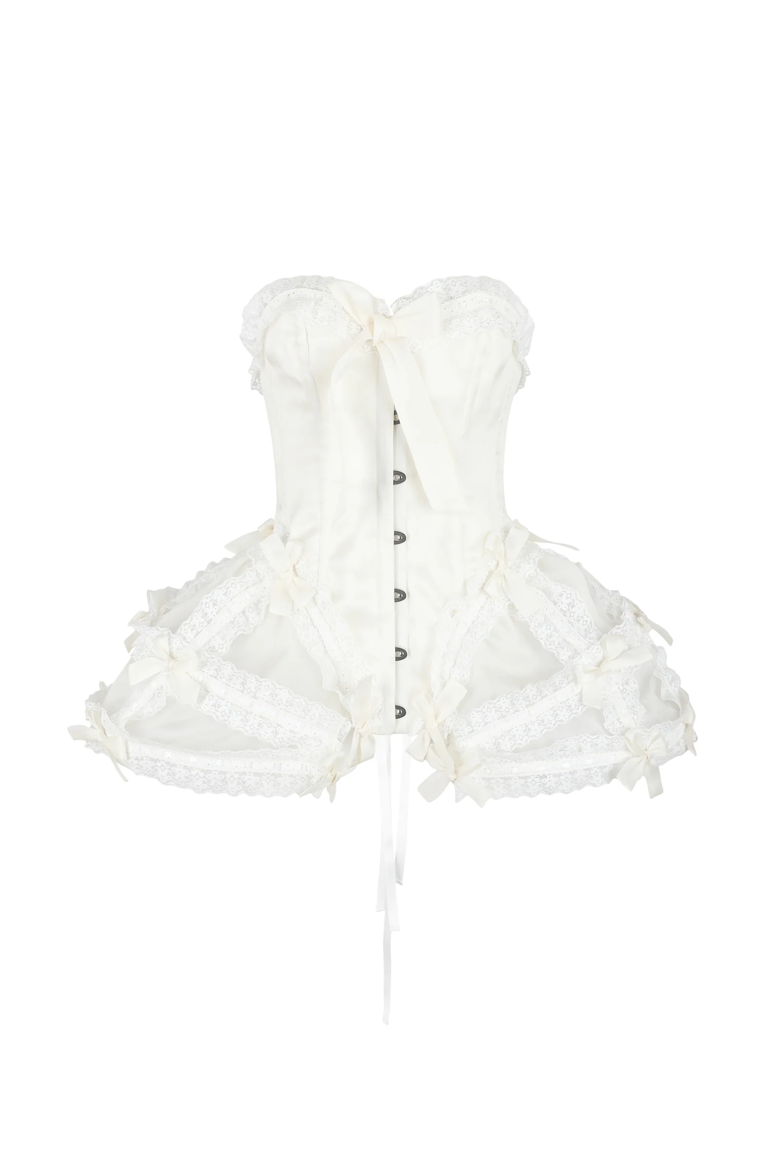 The Ivory Silk Gossamer Corset - Image 7