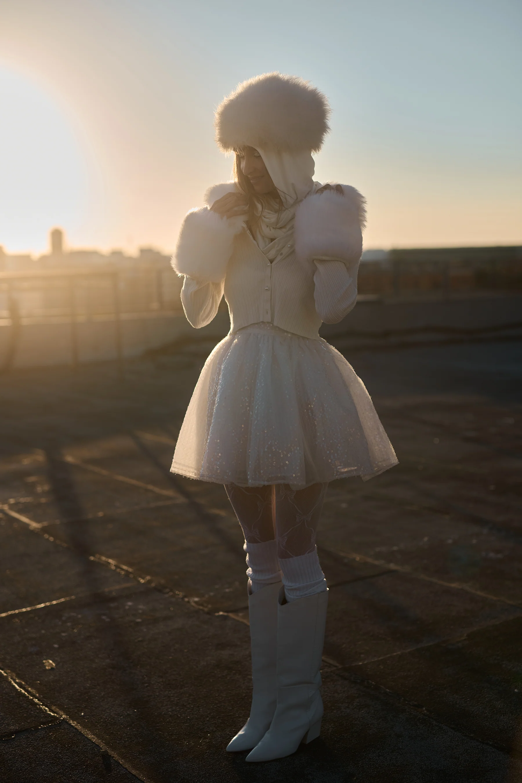 The Ivory Ice Skate Home Cardi - Image 15